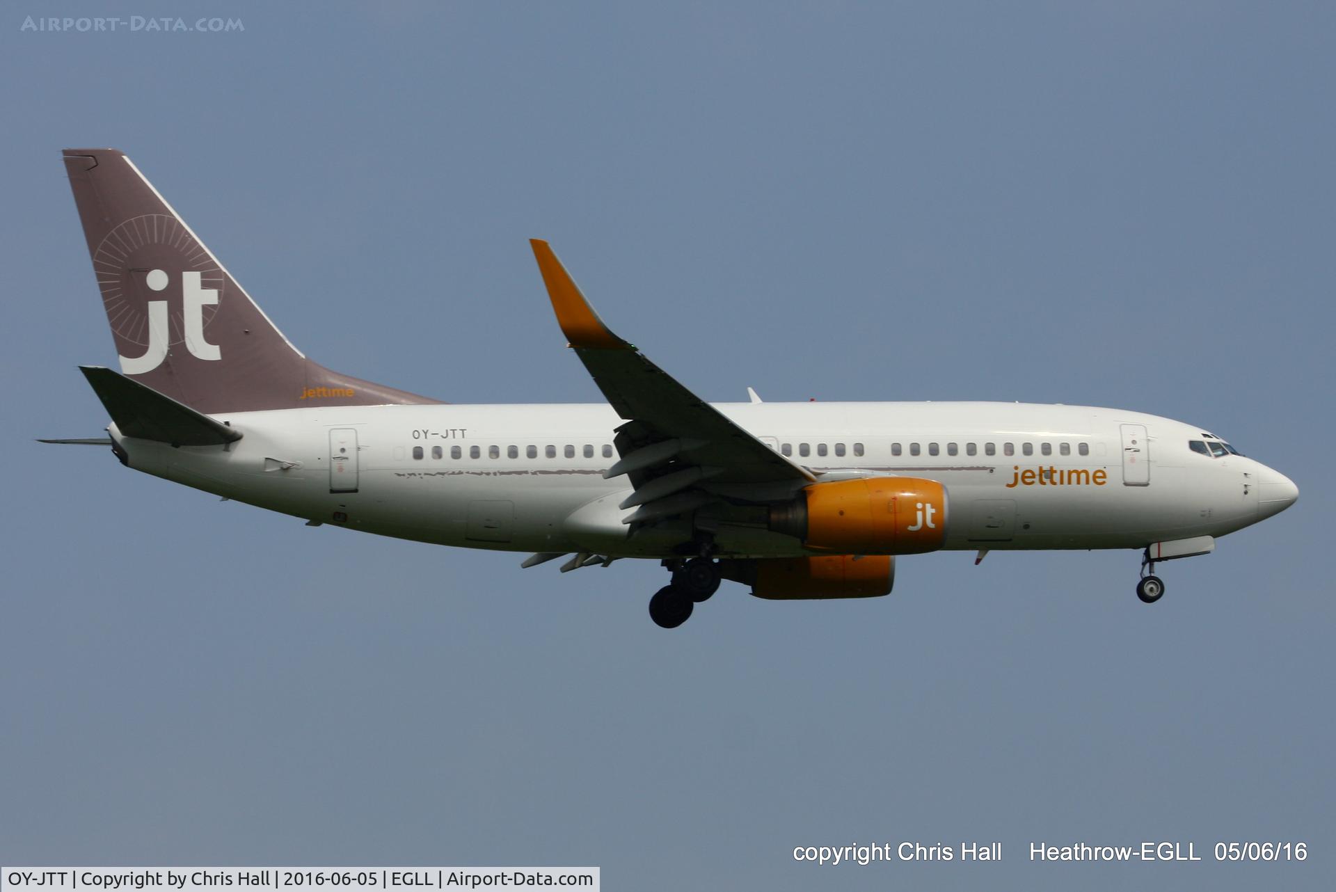 OY-JTT, 1999 Boeing 737-73S C/N 29079, Jettime
