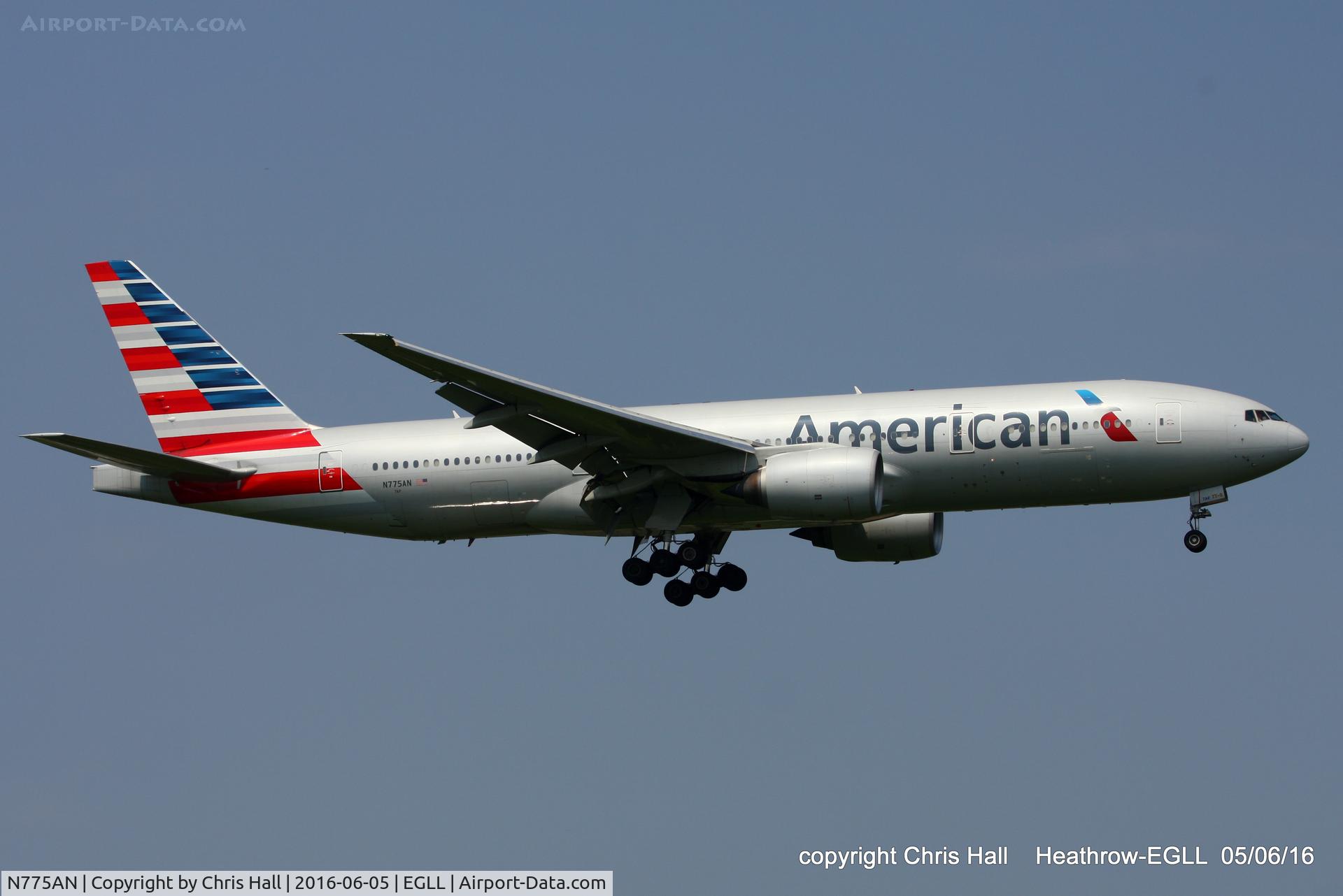 N775AN, 1999 Boeing 777-223 C/N 29584, American Airlines