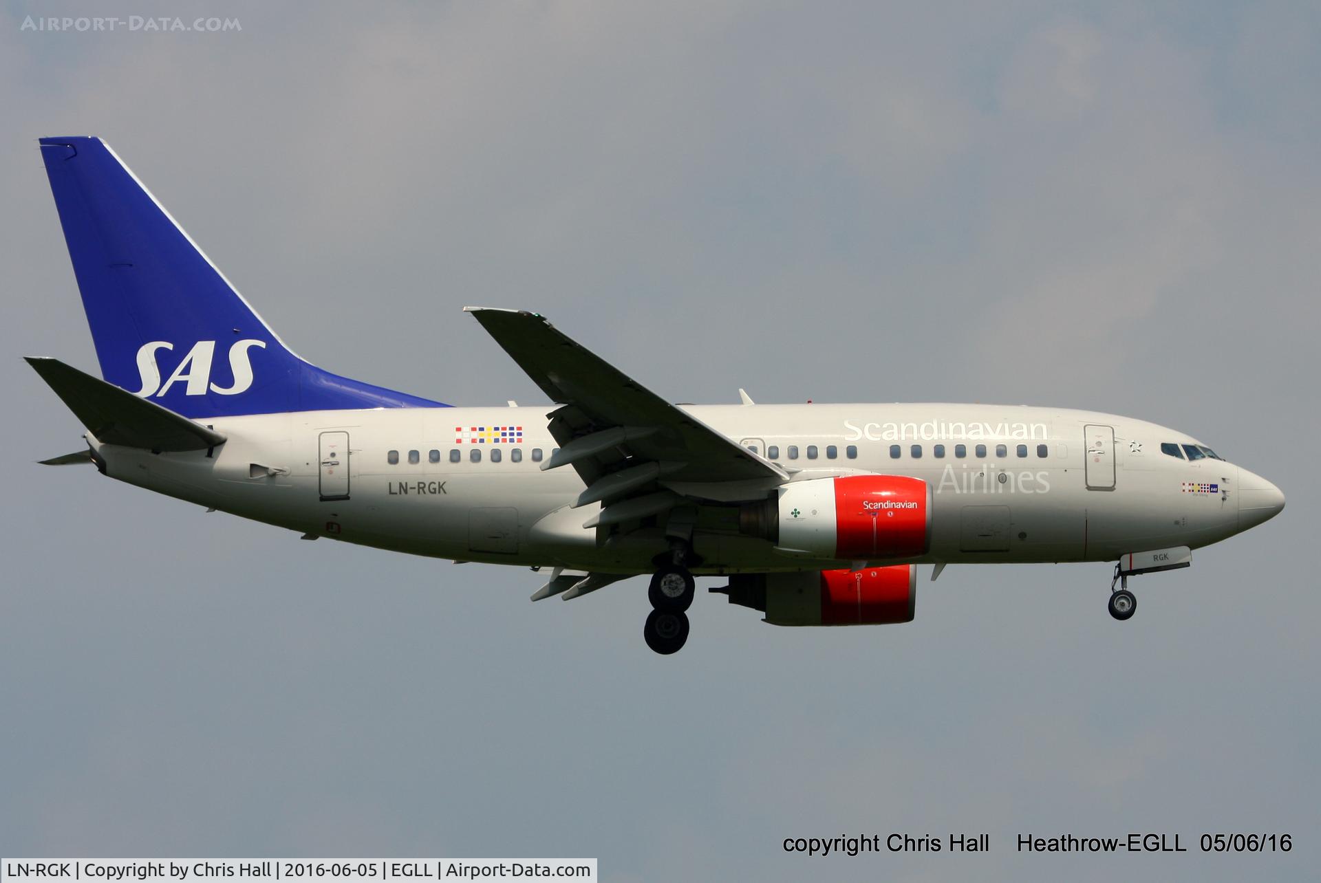 LN-RGK, 1999 Boeing 737-683 C/N 28313, SAS Scandinavian Airlines