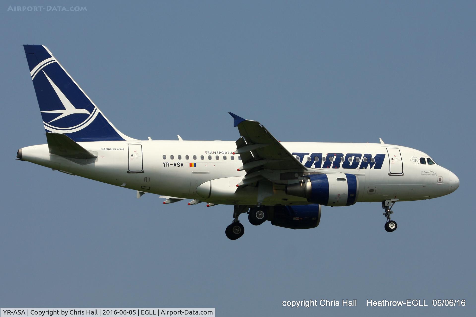 YR-ASA, 2006 Airbus A318-111 C/N 2931, Tarom