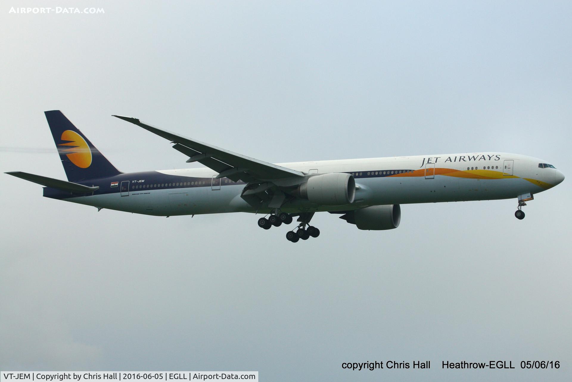 VT-JEM, 2007 Boeing 777-35R/ER C/N 35162, Jet Airways