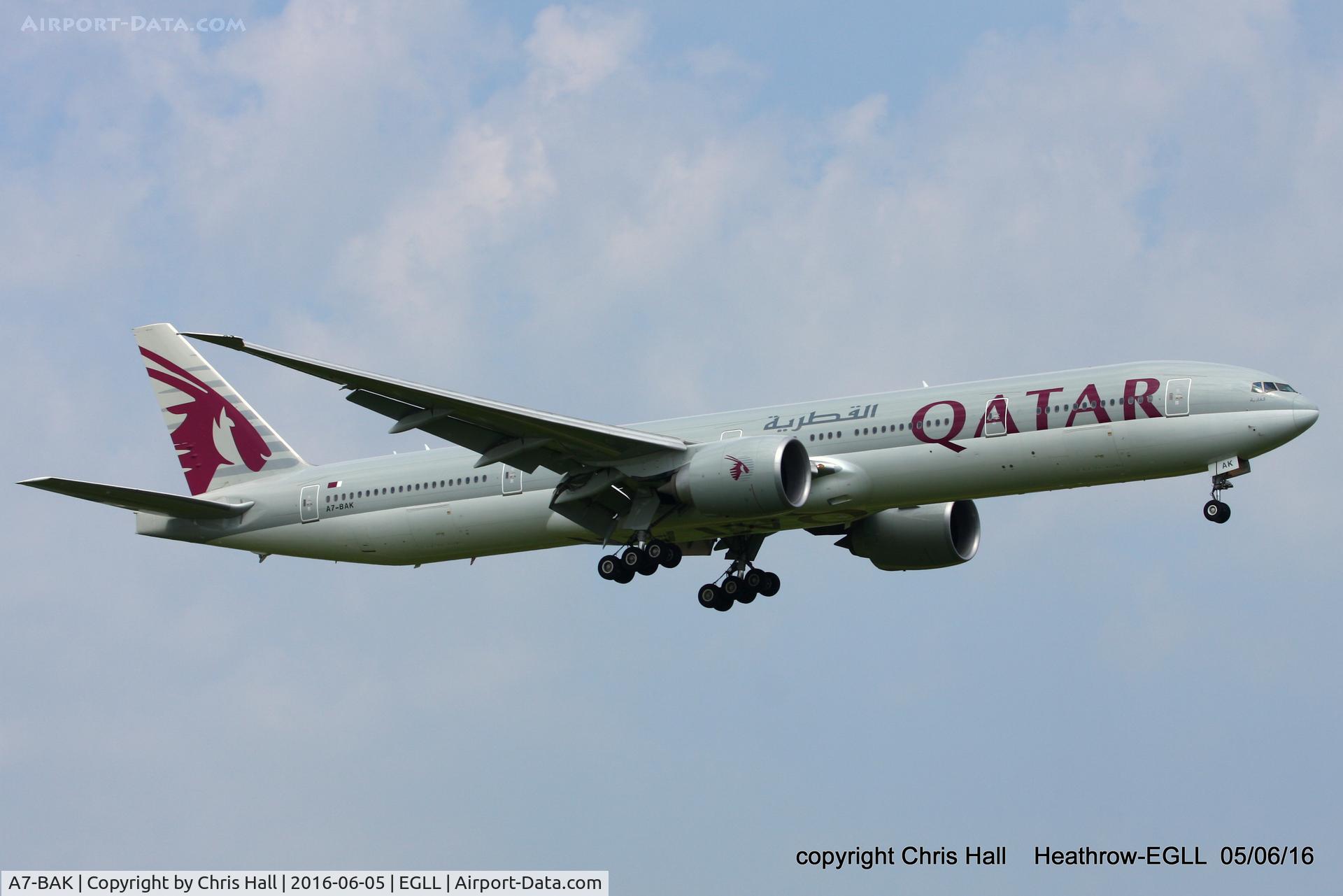 A7-BAK, 2010 Boeing 777-3DZ/ER C/N 36097, Qatar