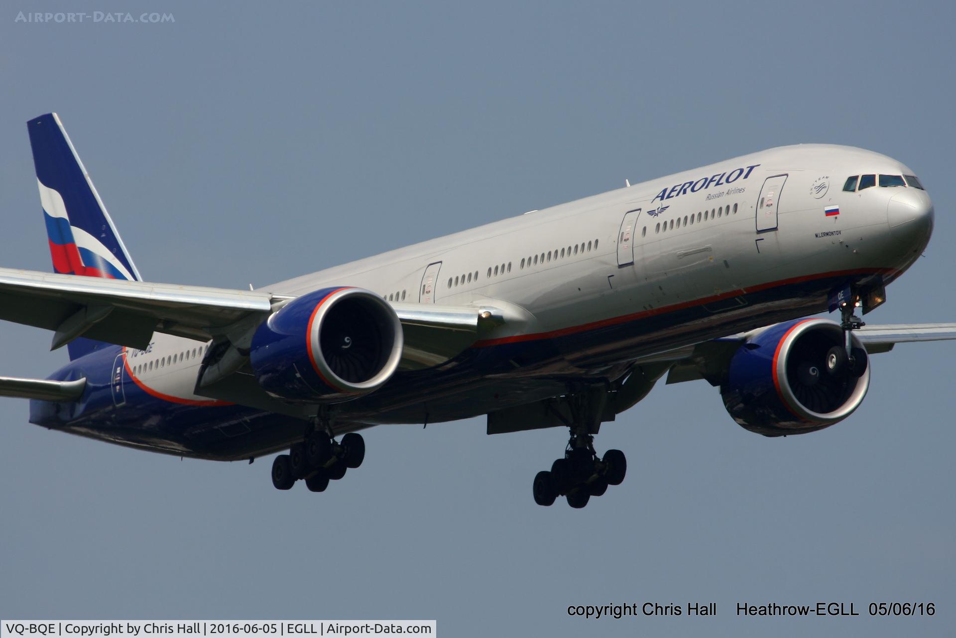 VQ-BQE, 2014 Boeing 777-3M0/ER C/N 41683, Aeroflot