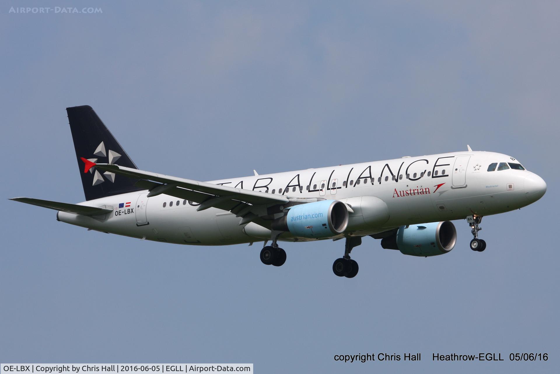 OE-LBX, 2002 Airbus A320-214 C/N 1735, Austrian Airlines