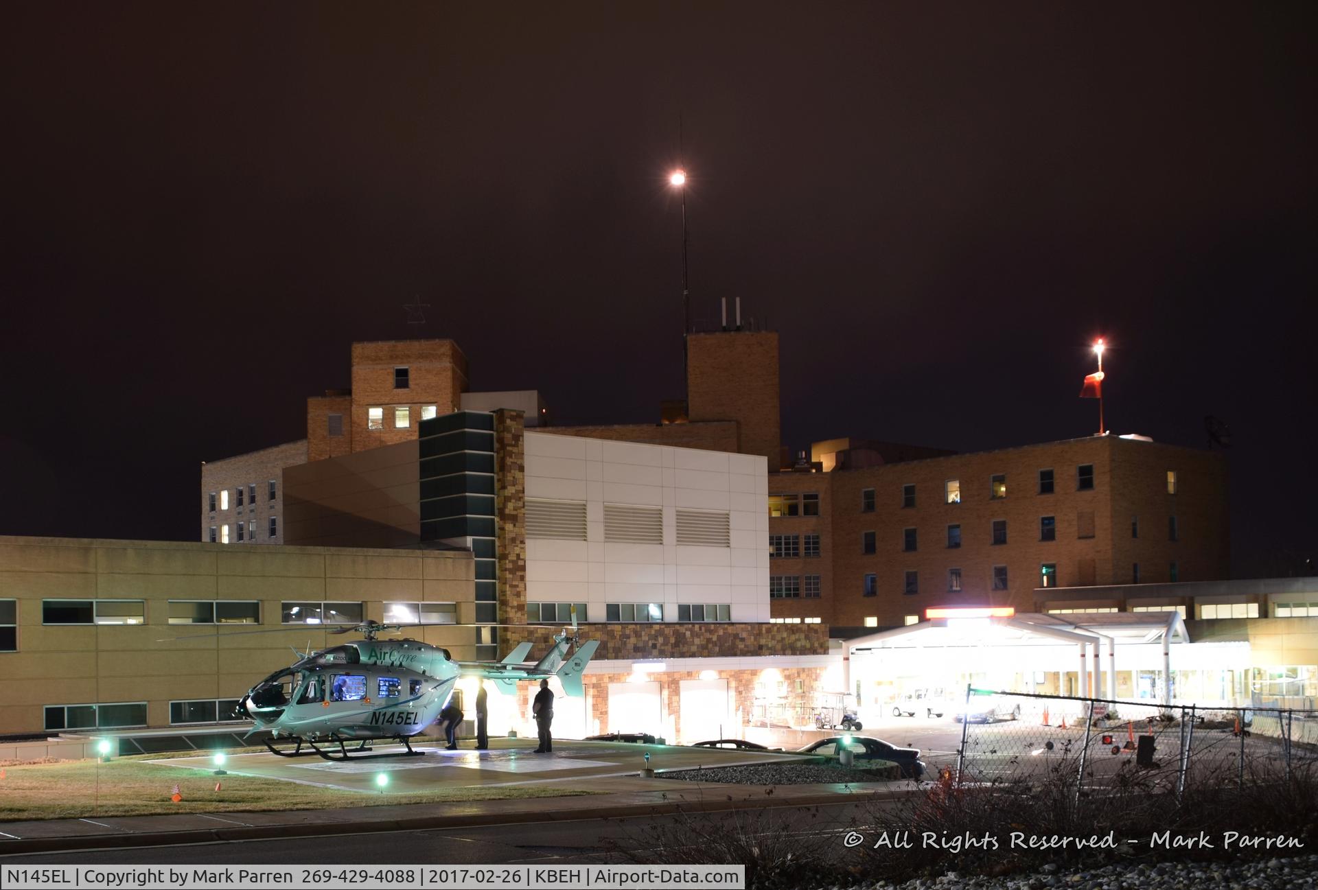 N145EL, 2015 Eurocopter-Kawasaki EC-145 (BK-117C-2) C/N 9601, West Michigan Air Care N145EL Landing at Lakeland Saint Joseph, MI
