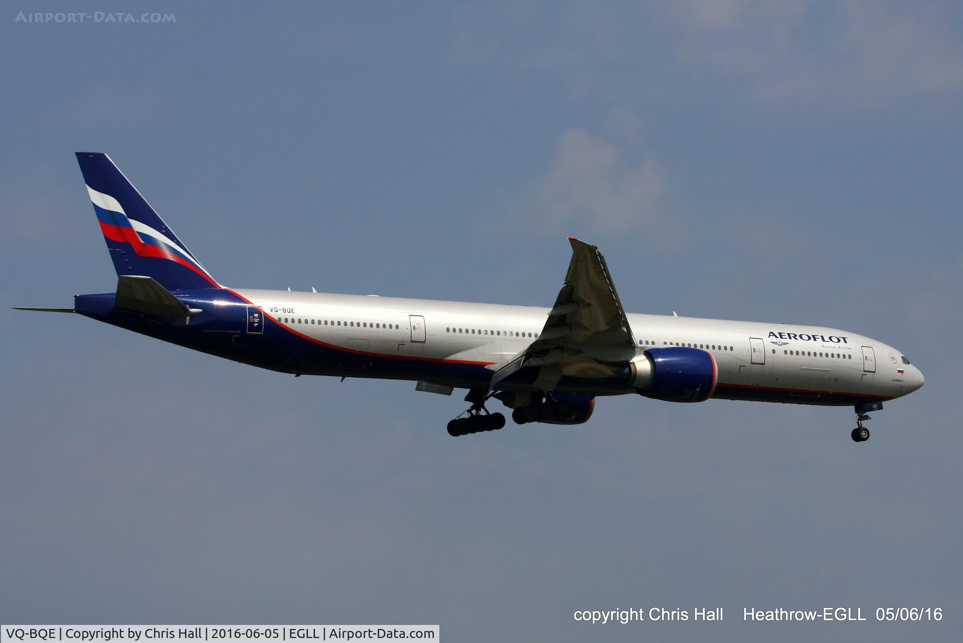 VQ-BQE, 2014 Boeing 777-3M0/ER C/N 41683, Aeroflot