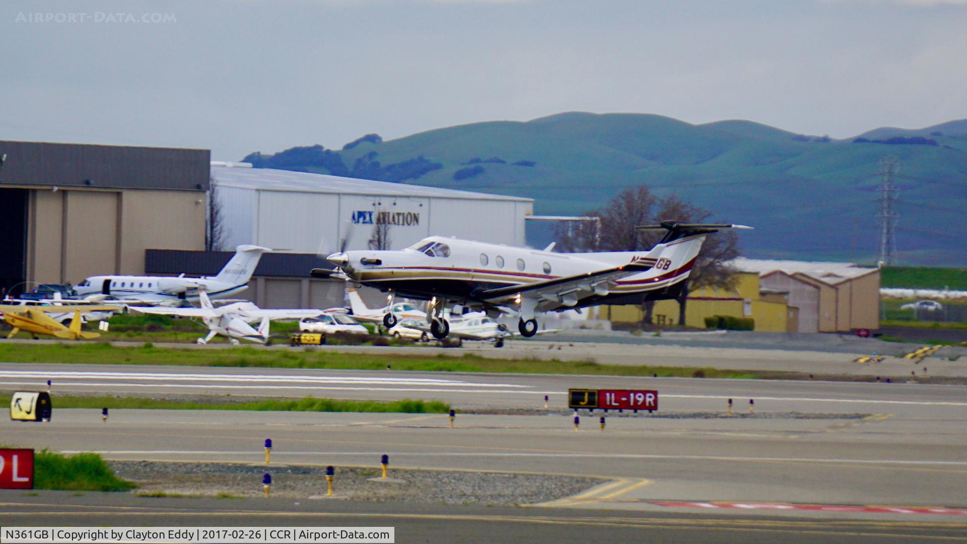 N361GB, 1995 Pilatus PC-12 C/N 132, Concord Airport 2017