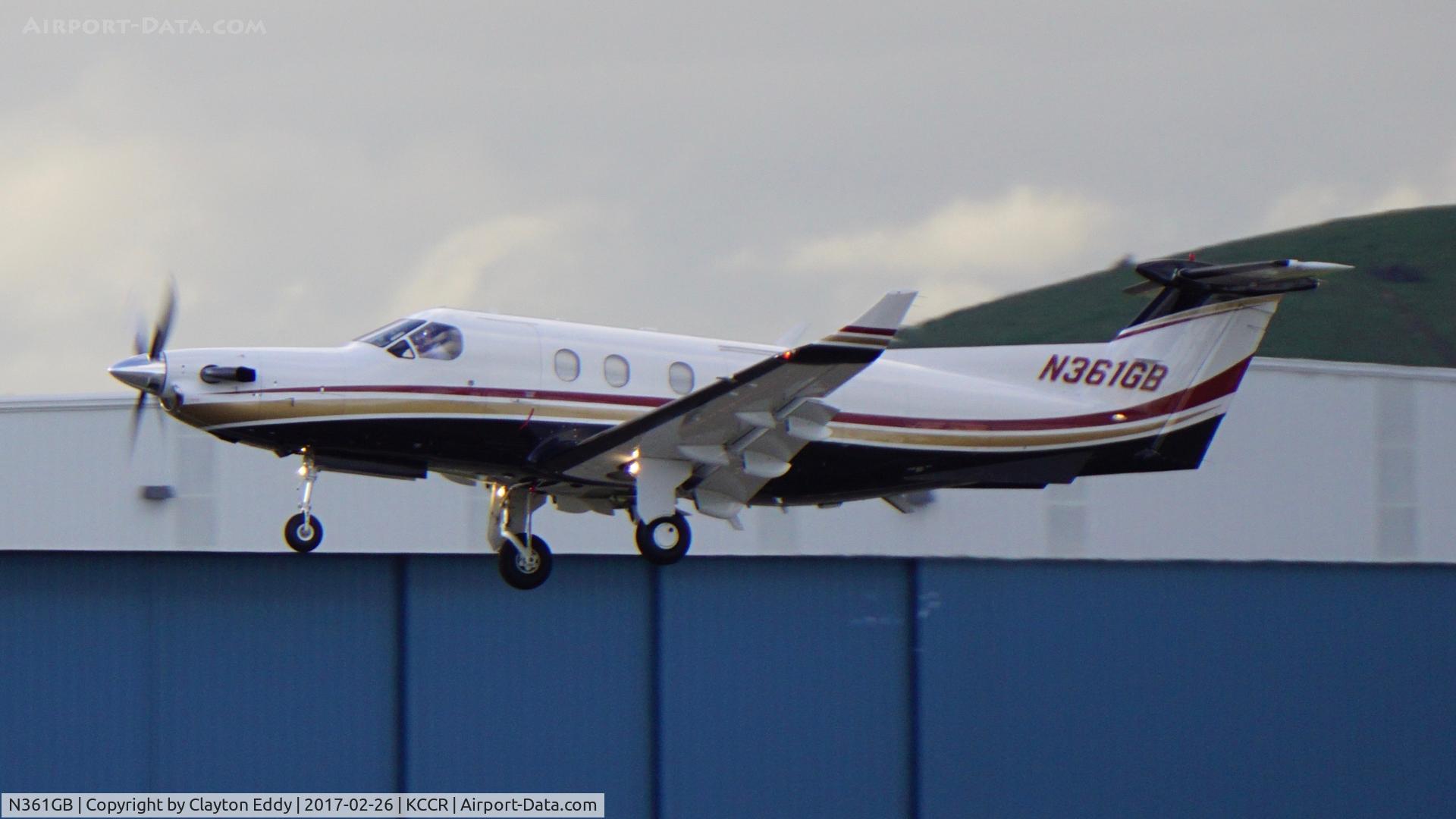 N361GB, 1995 Pilatus PC-12 C/N 132, Concord Airport 2017