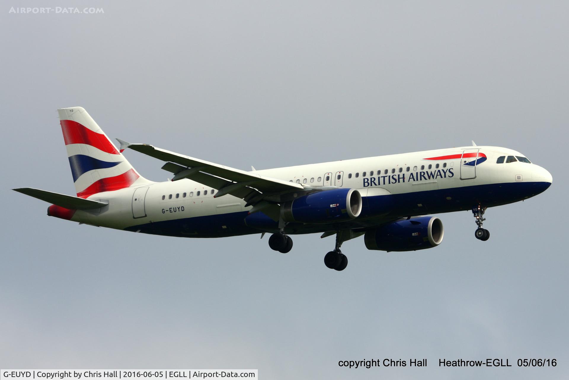 G-EUYD, 2008 Airbus A320-232 C/N 3726, British Airways