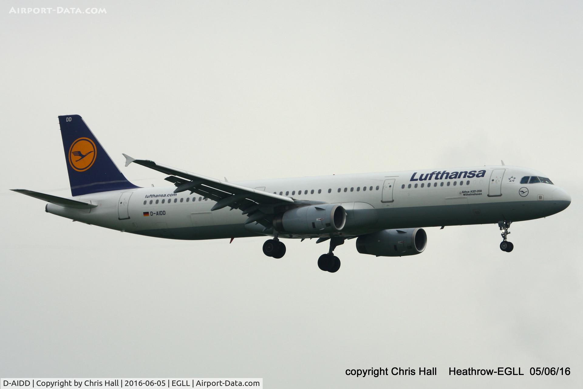 D-AIDD, 2010 Airbus A321-231 C/N 4585, Lufthansa