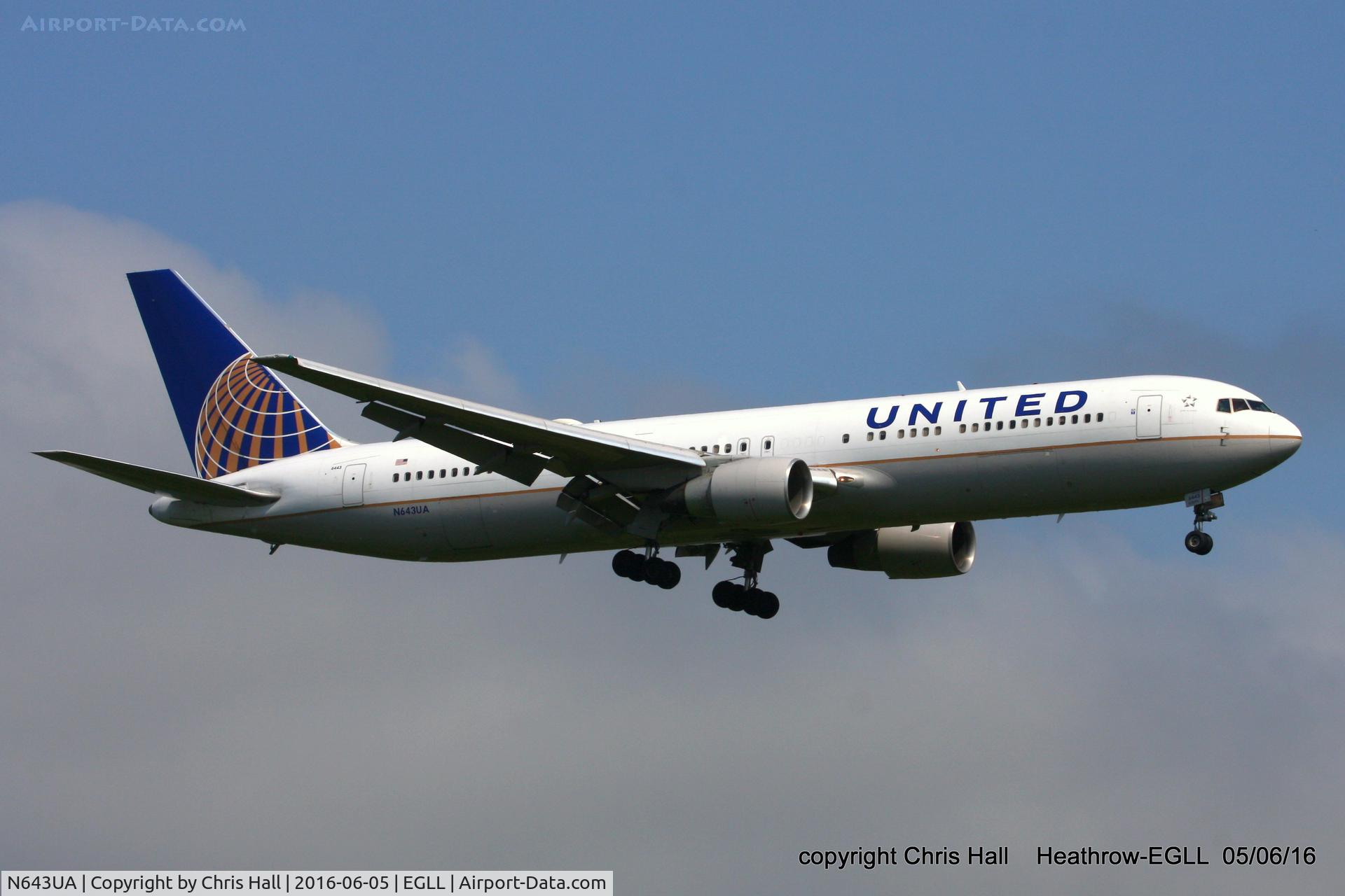 N643UA, 1991 Boeing 767-322/ER C/N 25093, United