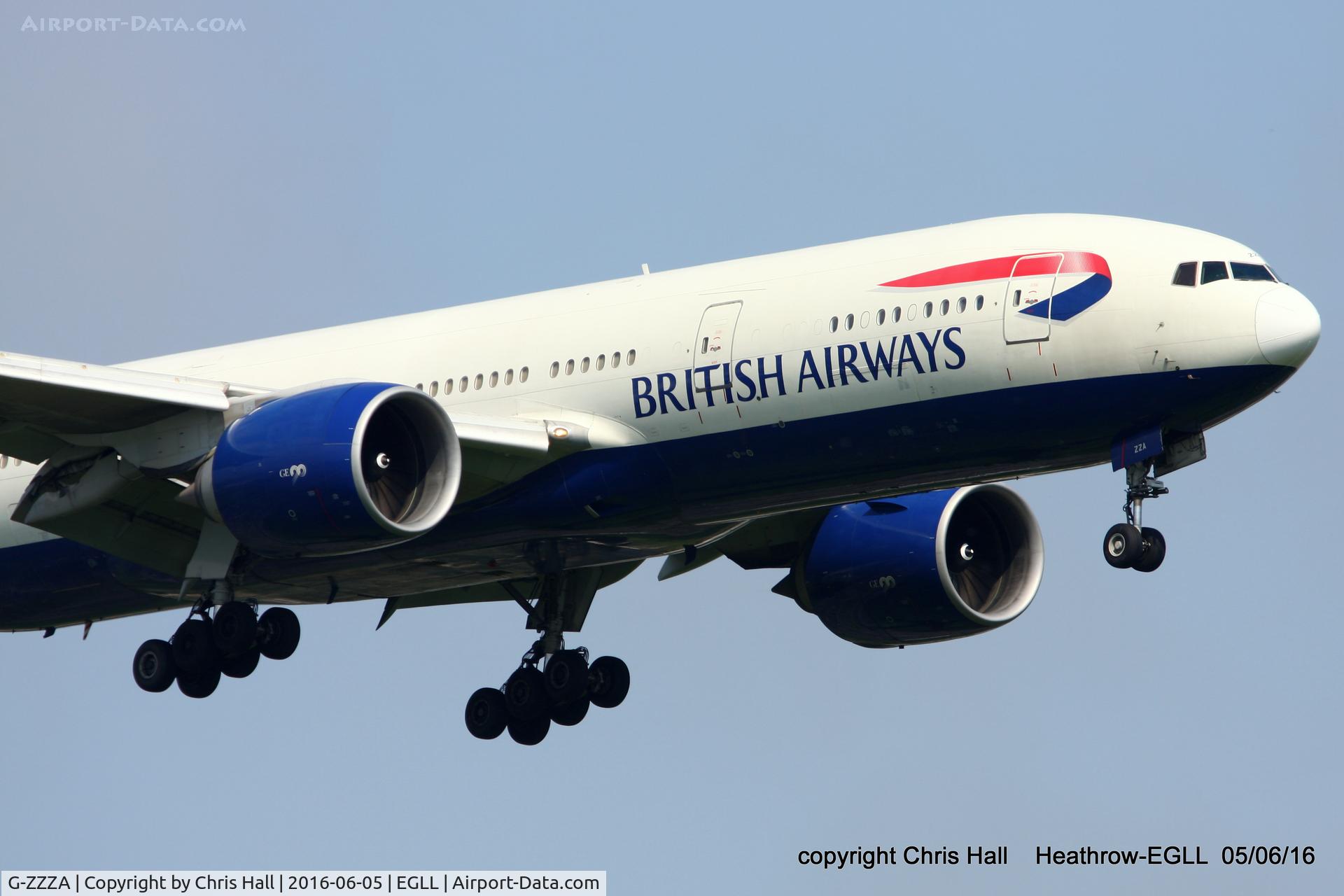 G-ZZZA, 1995 Boeing 777-236 C/N 27105, British Airways