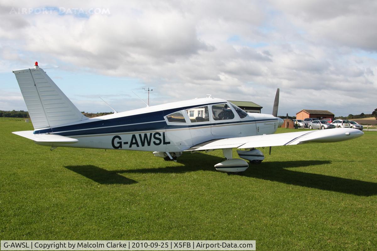 G-AWSL, 1968 Piper PA-28-180 Cherokee C/N 28-4907, Piper PA-28-180 Cherokee, Fishburn Airfield UK, September 25th 2010.