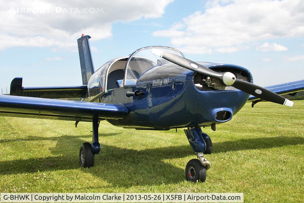 G-BHWK, 1967 Morane-Saulnier MS-880B Rallye Club C/N 870, Morane-Saulnier MS-880B Rallye Club, Fishburn Airfield UK, May 26th 2013.
