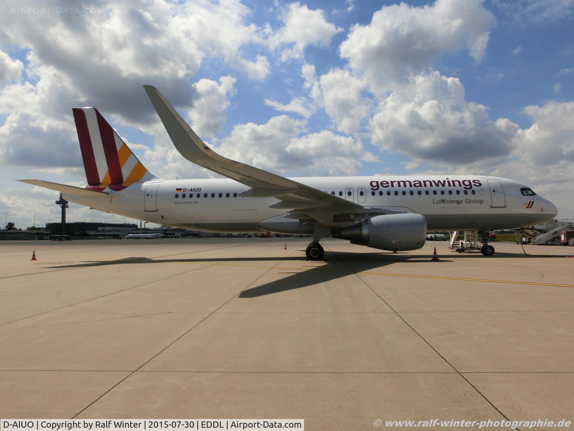 D-AIUO, 2015 Airbus A320-214 C/N 6636, Airbus A320-214(W) - 4U GWI Germaniwngs - 6636 - D-AIUO - 30.07.2015 - DUS