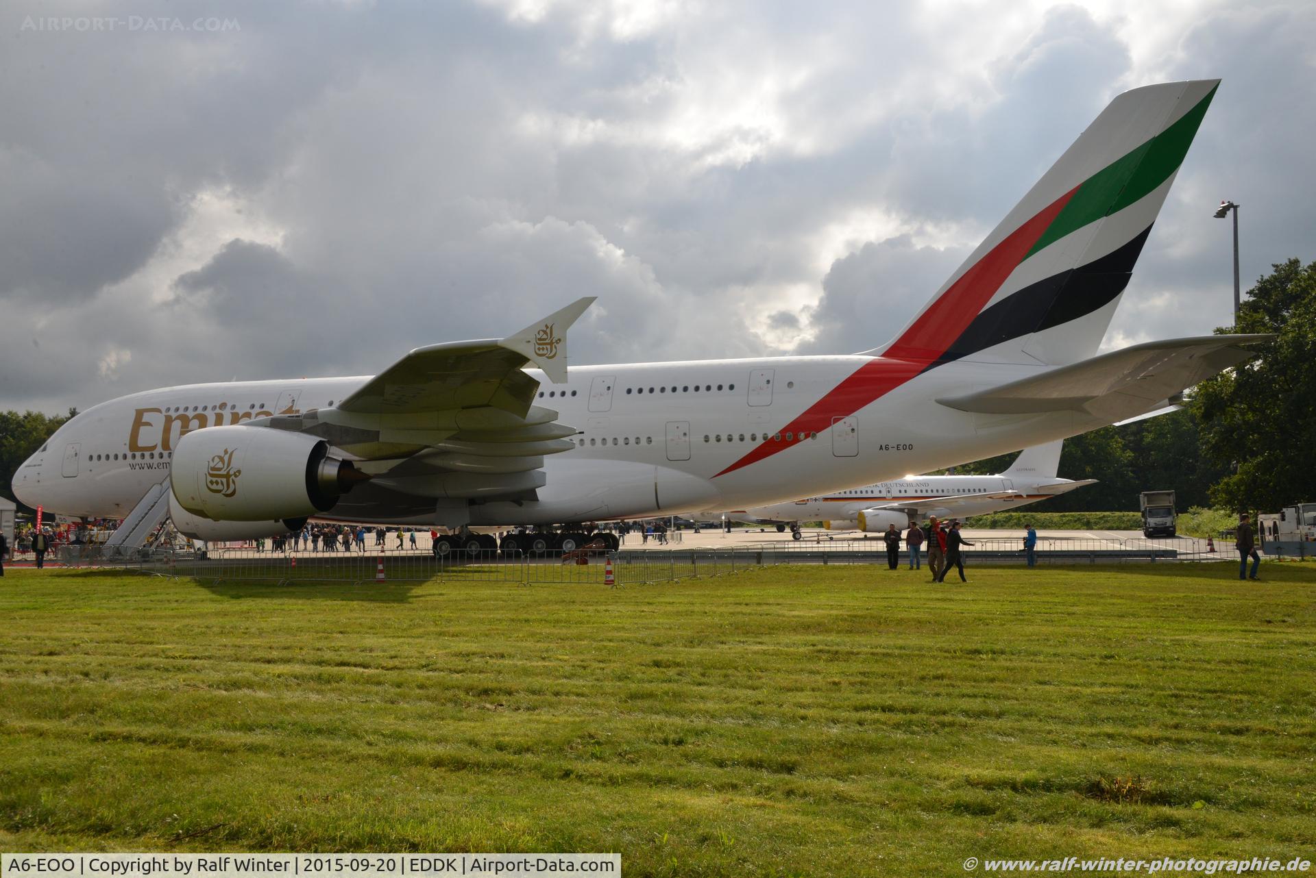 A6-EOO, 2015 Airbus A380-861 C/N 0190, Airbus A380-861 - EK UAE Emirates - 190 - A6-EOO - 20.09.2015 - CGN