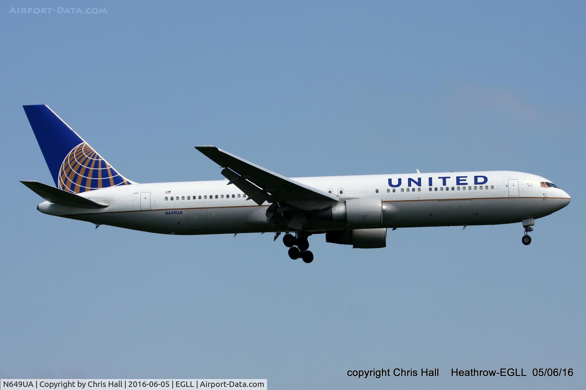 N649UA, 1992 Boeing 767-322 C/N 25286, United