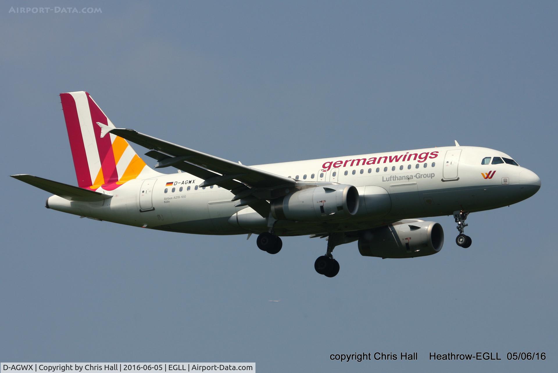 D-AGWX, 2013 Airbus A319-132 C/N 5569, Germanwings