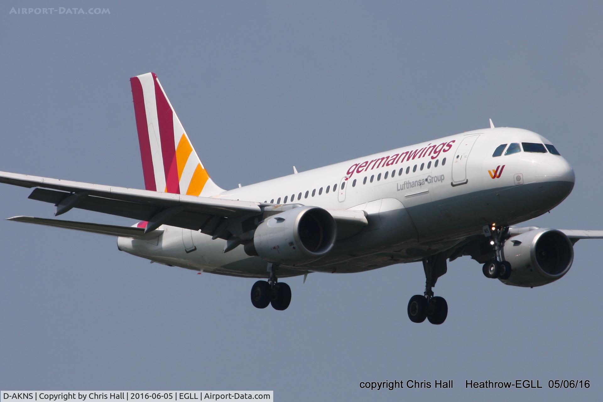 D-AKNS, 2000 Airbus A319-112 C/N 1277, Germanwings