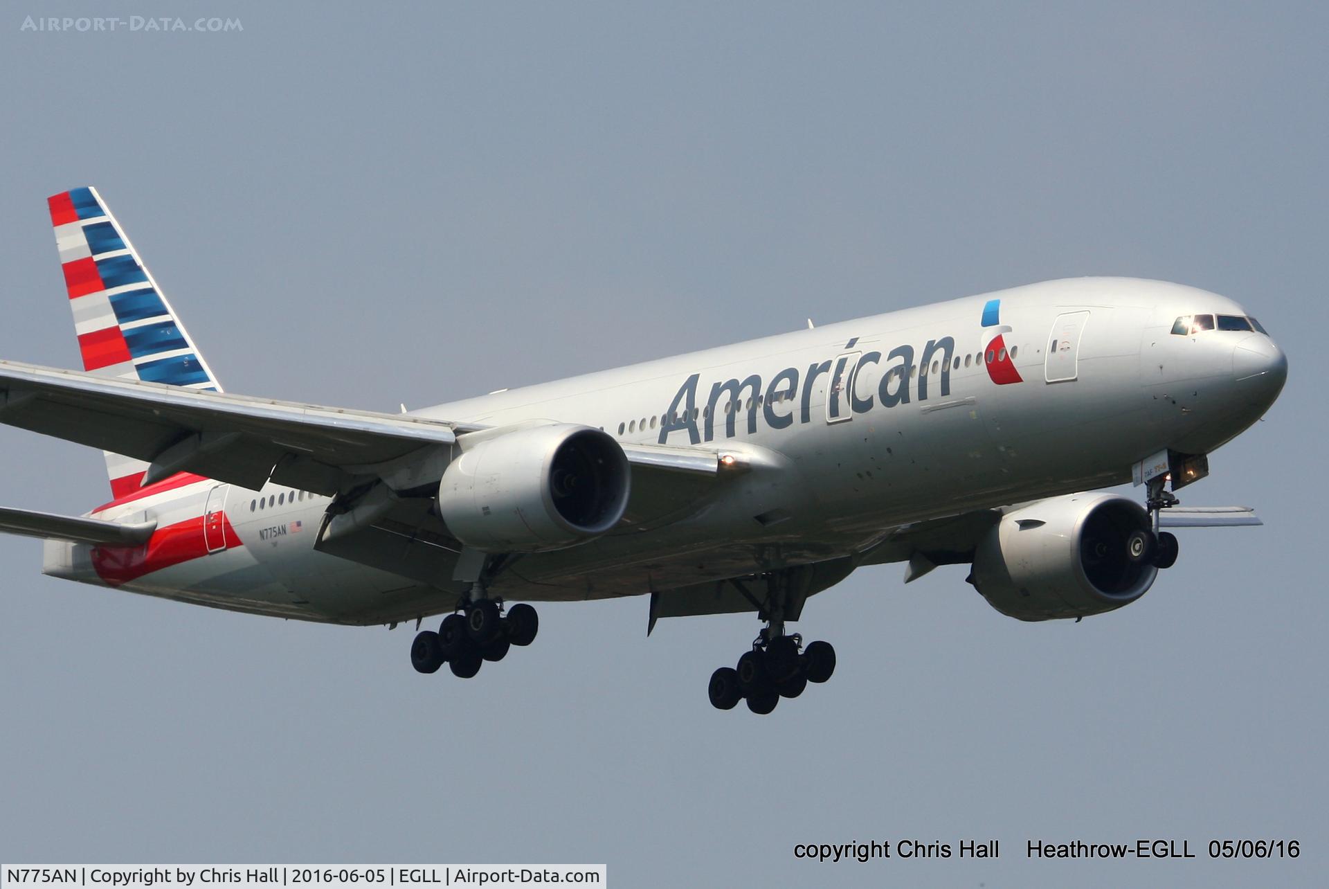 N775AN, 1999 Boeing 777-223 C/N 29584, American Airlines
