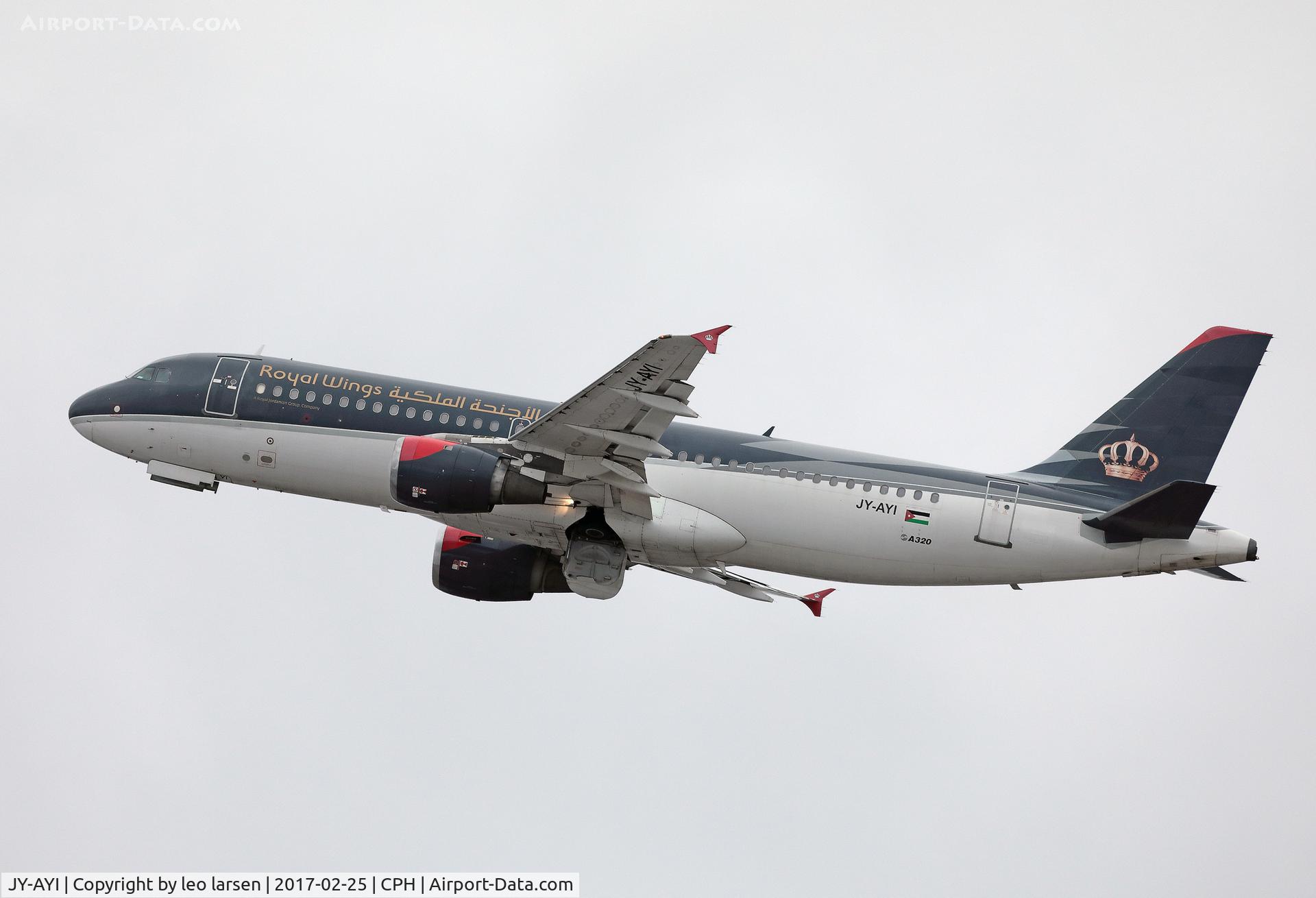 JY-AYI, 1995 Airbus A320-212 C/N 569, Copenhagen 25.2.2017