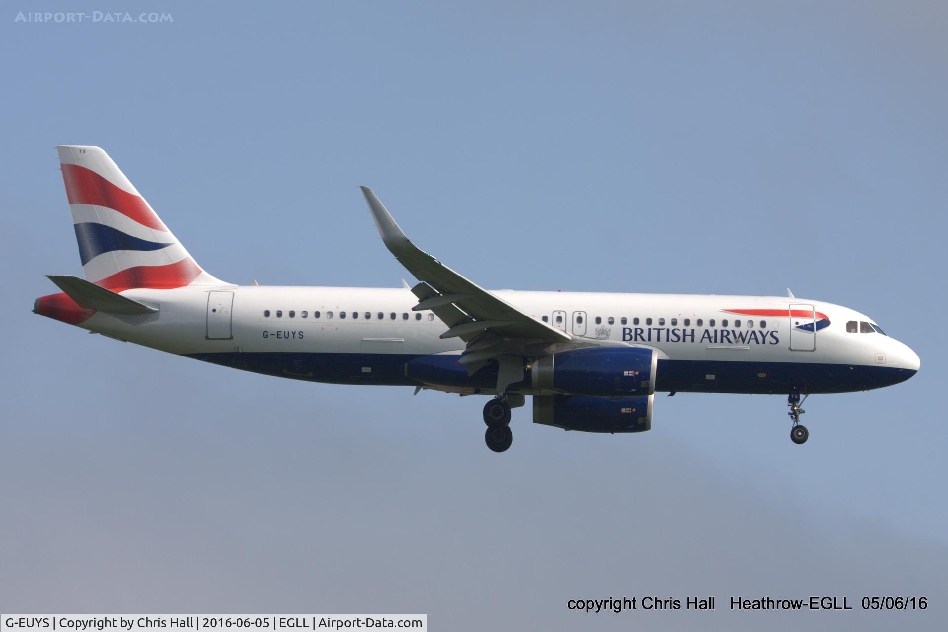 G-EUYS, 2013 Airbus A320-232 C/N 5948, British Airways