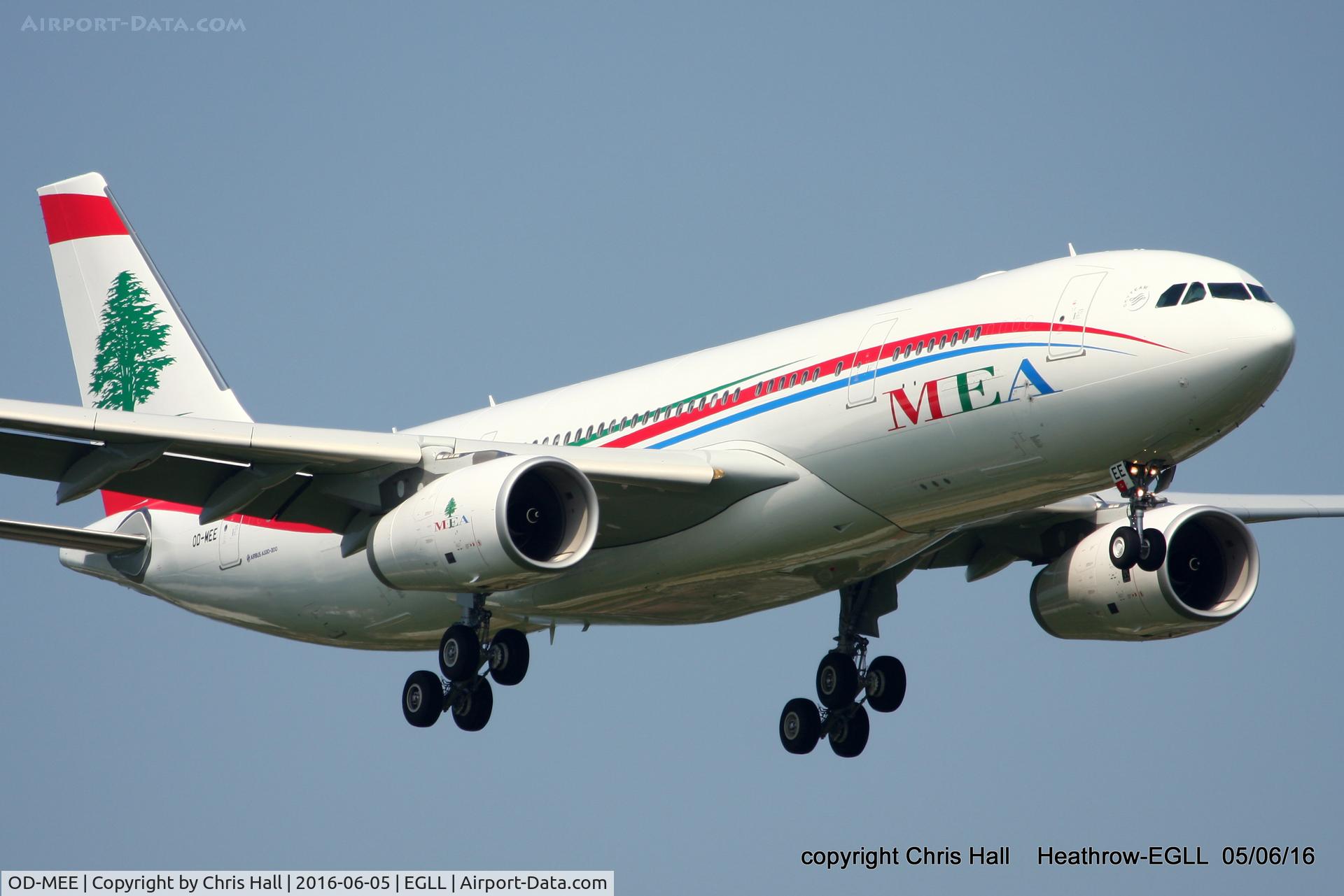 OD-MEE, 2016 Airbus A330-243 C/N 1725, MEA - Middle East Airlines