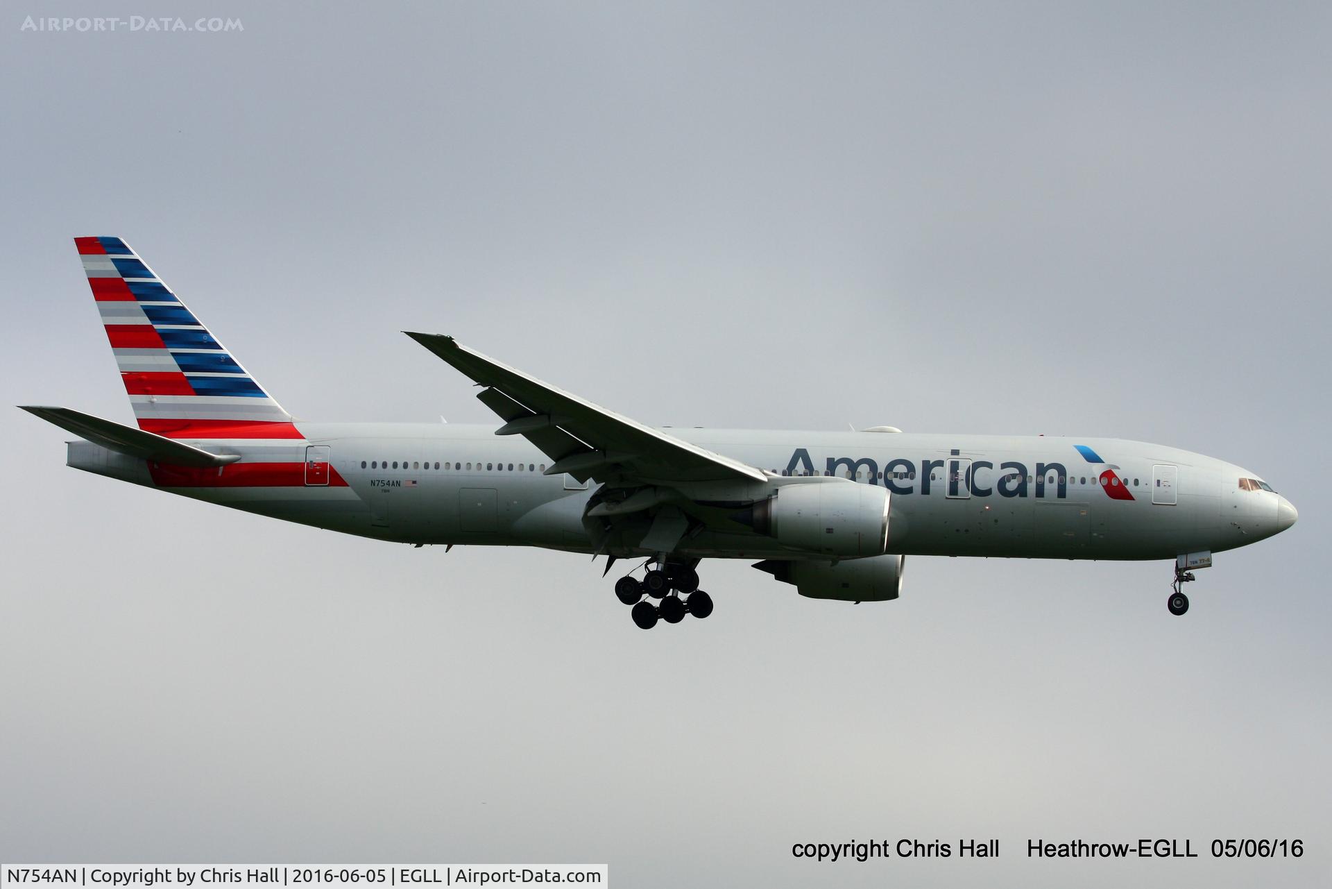 N754AN, 2001 Boeing 777-223 C/N 30262, American Airlines