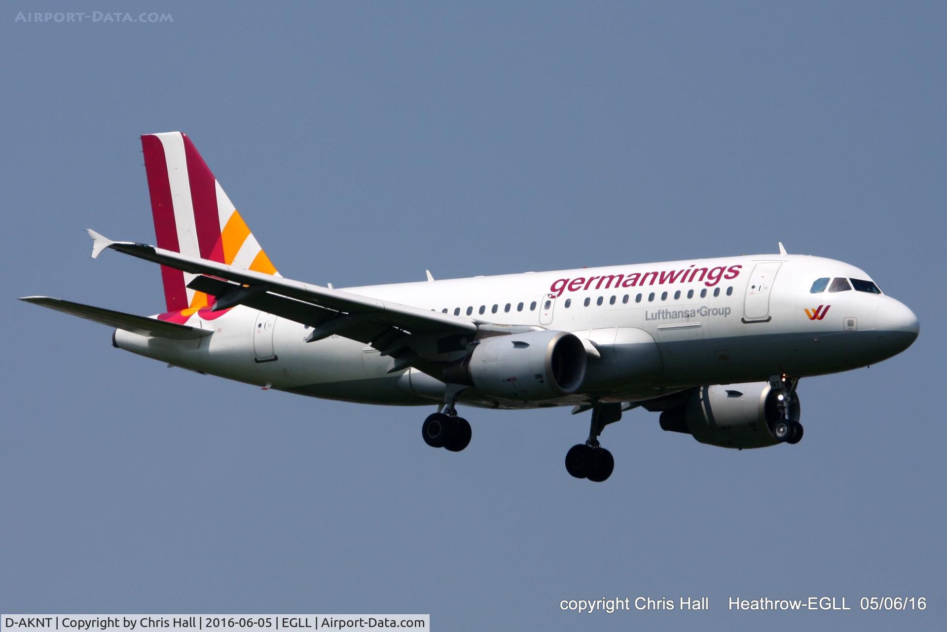D-AKNT, 2005 Airbus A319-112 C/N 2607, Germanwings