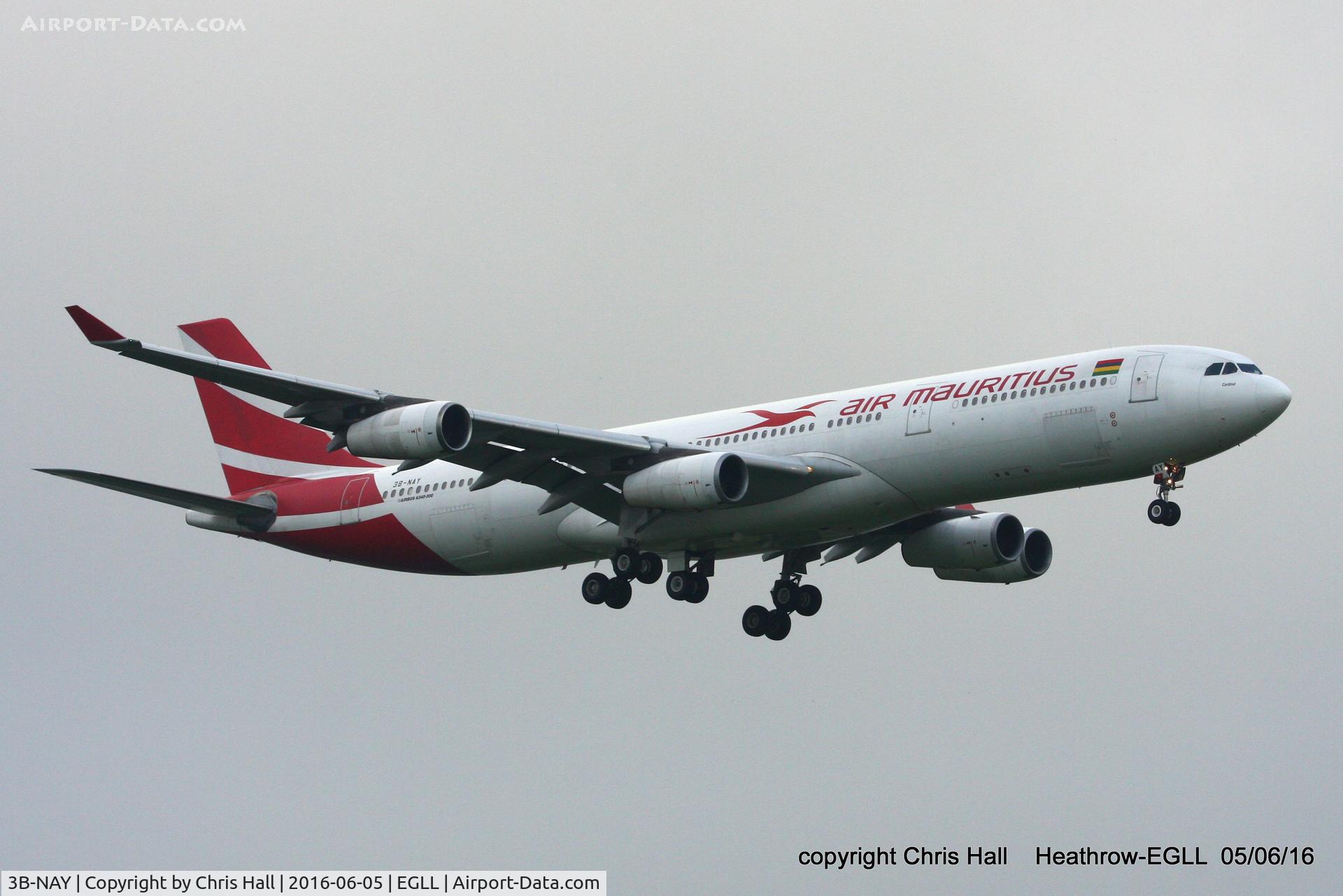 3B-NAY, 1996 Airbus A340-313 C/N 152, Air Mauritius