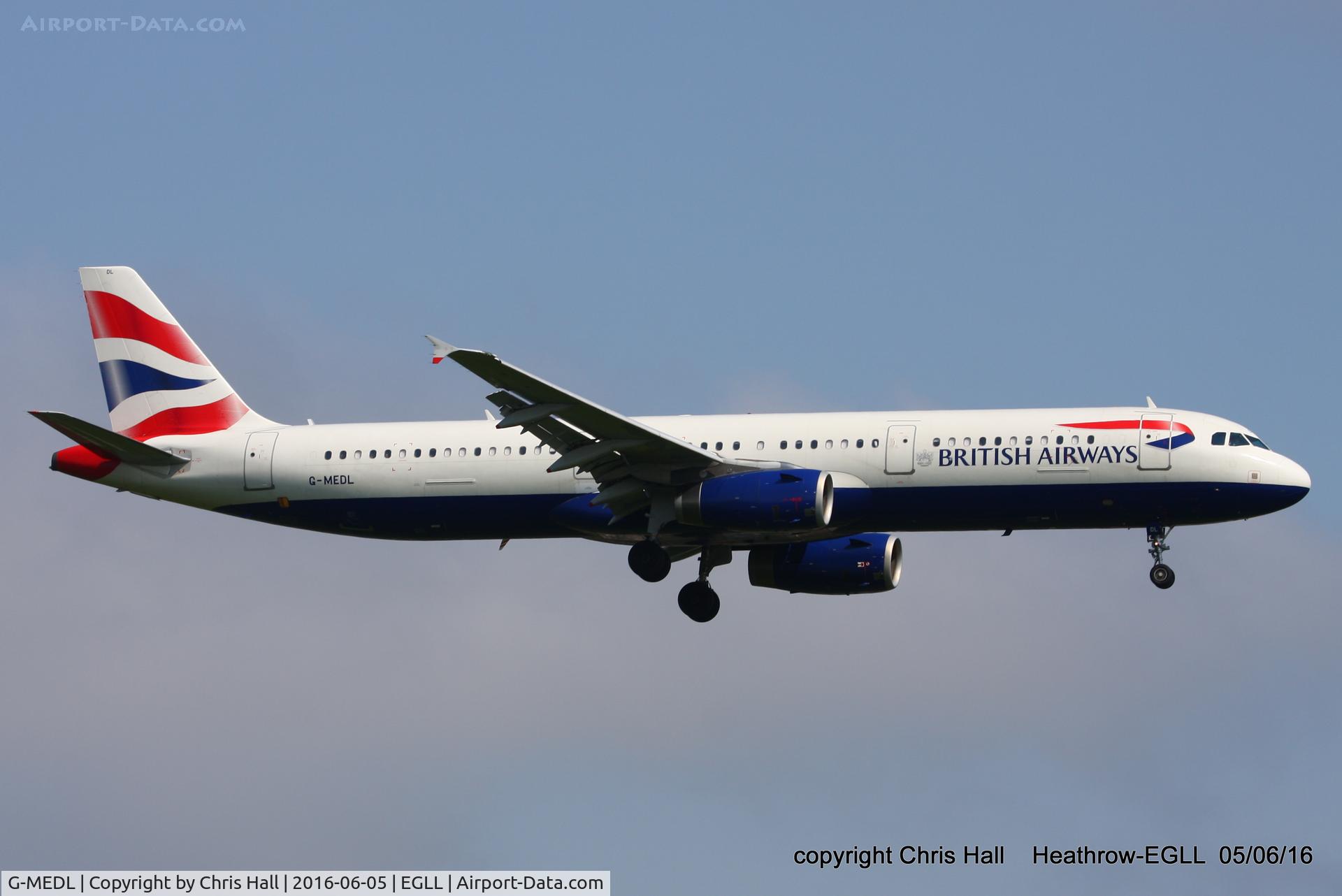 G-MEDL, 2006 Airbus A321-231 C/N 2653, British Airways