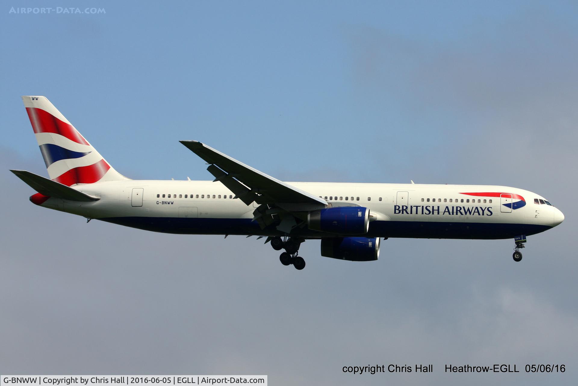 G-BNWW, 1993 Boeing 767-336/ER C/N 25831, British Airways