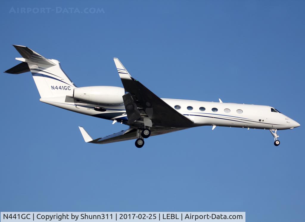 N441GC, 2013 Gulfstream Aerospace V-SP G550 C/N 5441, Landing rwy 02