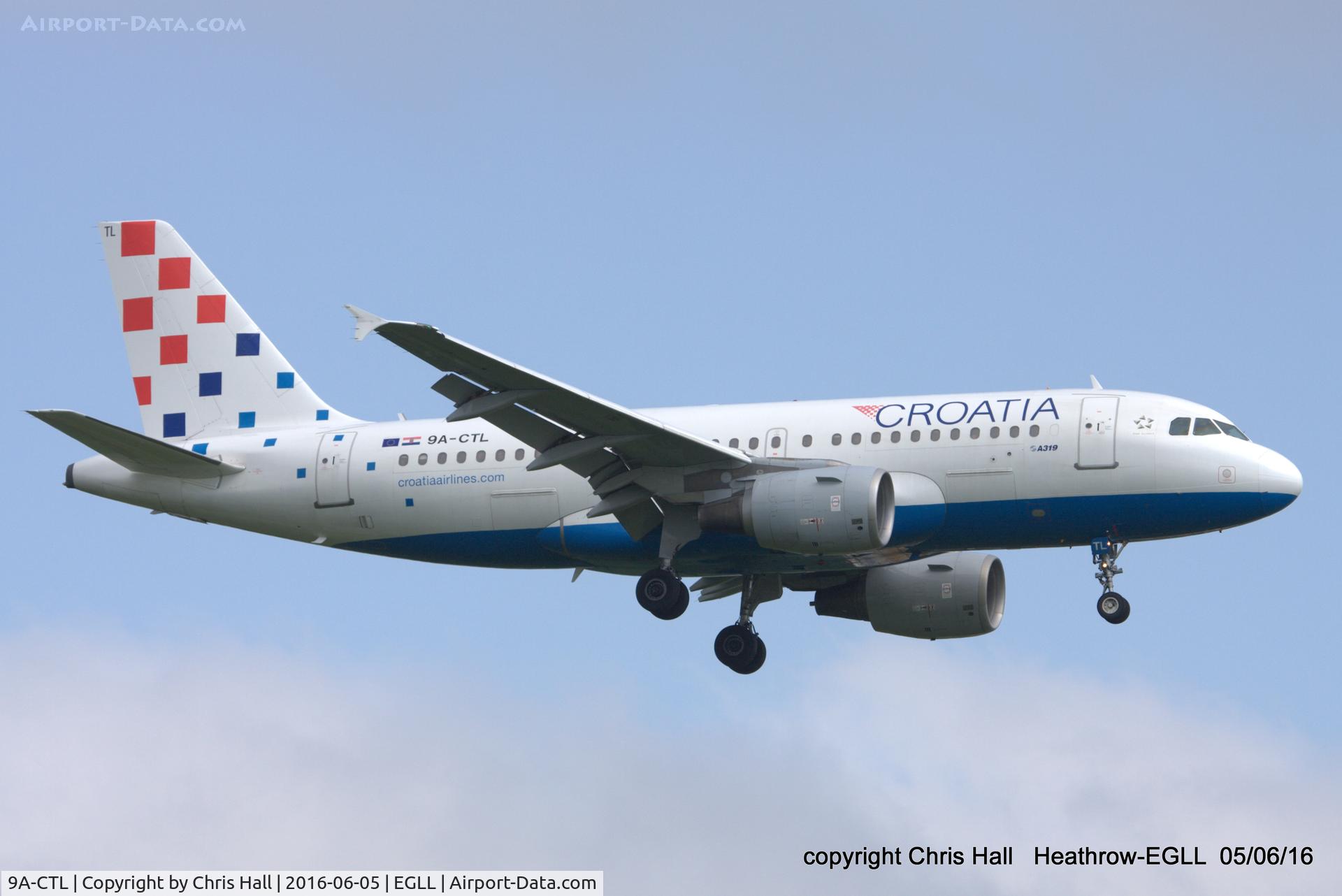 9A-CTL, 2000 Airbus A319-112 C/N 1252, Croatia Airlines