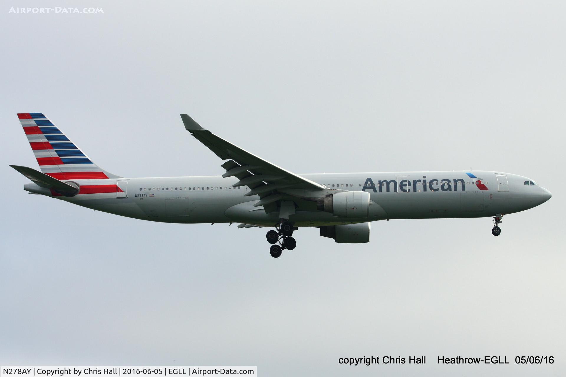 N278AY, 2001 Airbus A330-323 C/N 0388, American Airlines