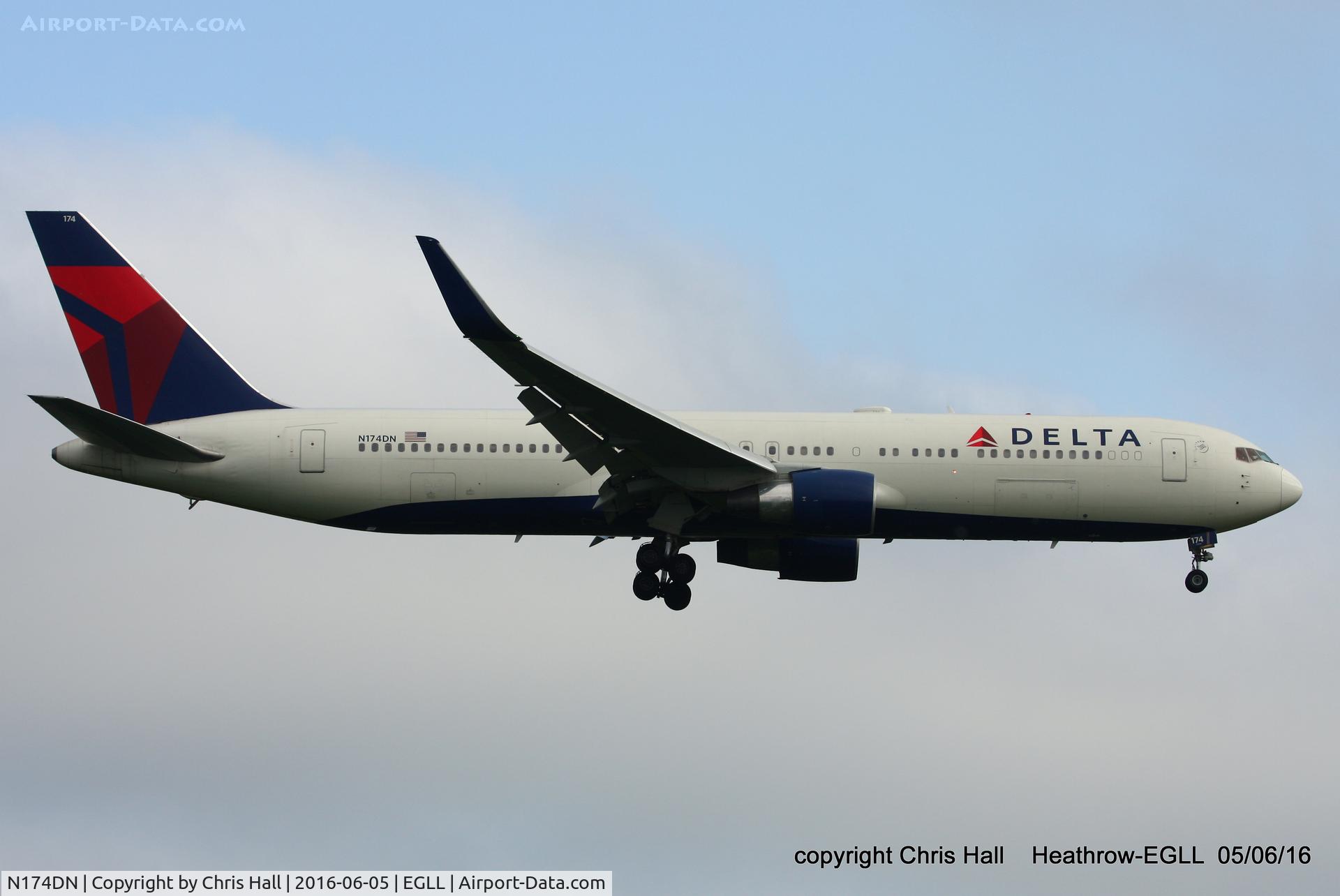 N174DN, 1990 Boeing 767-332 C/N 24802, Delta