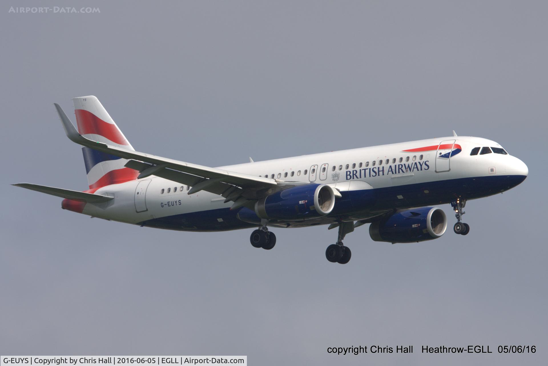 G-EUYS, 2013 Airbus A320-232 C/N 5948, British Airways