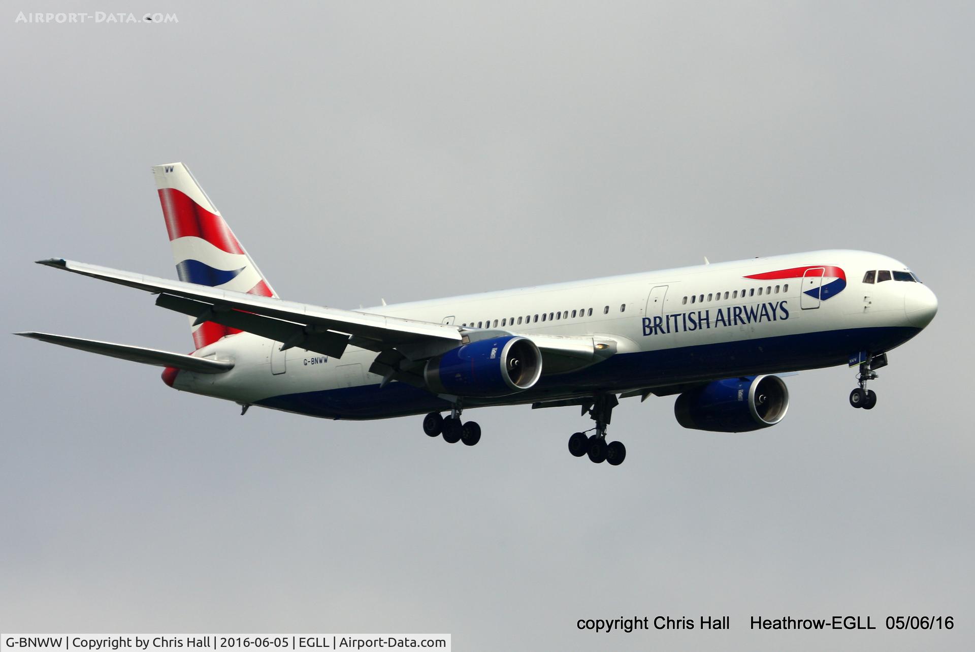G-BNWW, 1993 Boeing 767-336/ER C/N 25831, British Airways