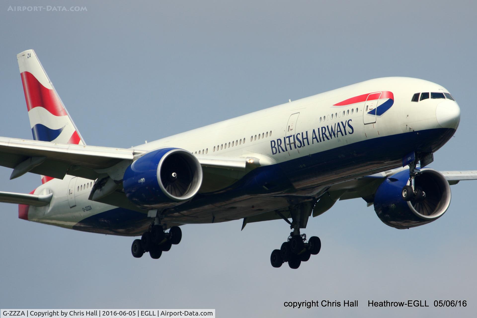 G-ZZZA, 1995 Boeing 777-236 C/N 27105, British Airways
