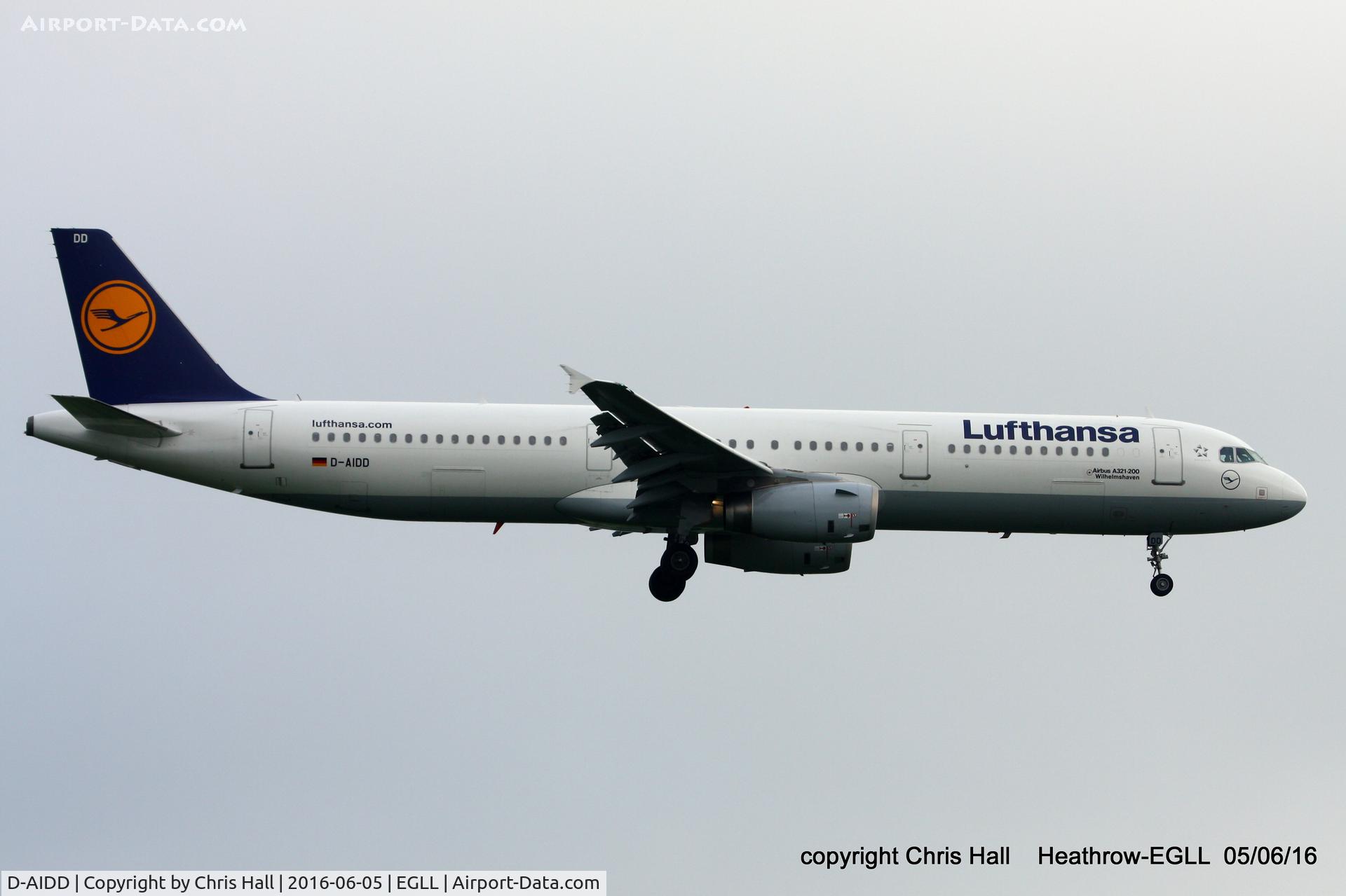 D-AIDD, 2010 Airbus A321-231 C/N 4585, Lufthansa