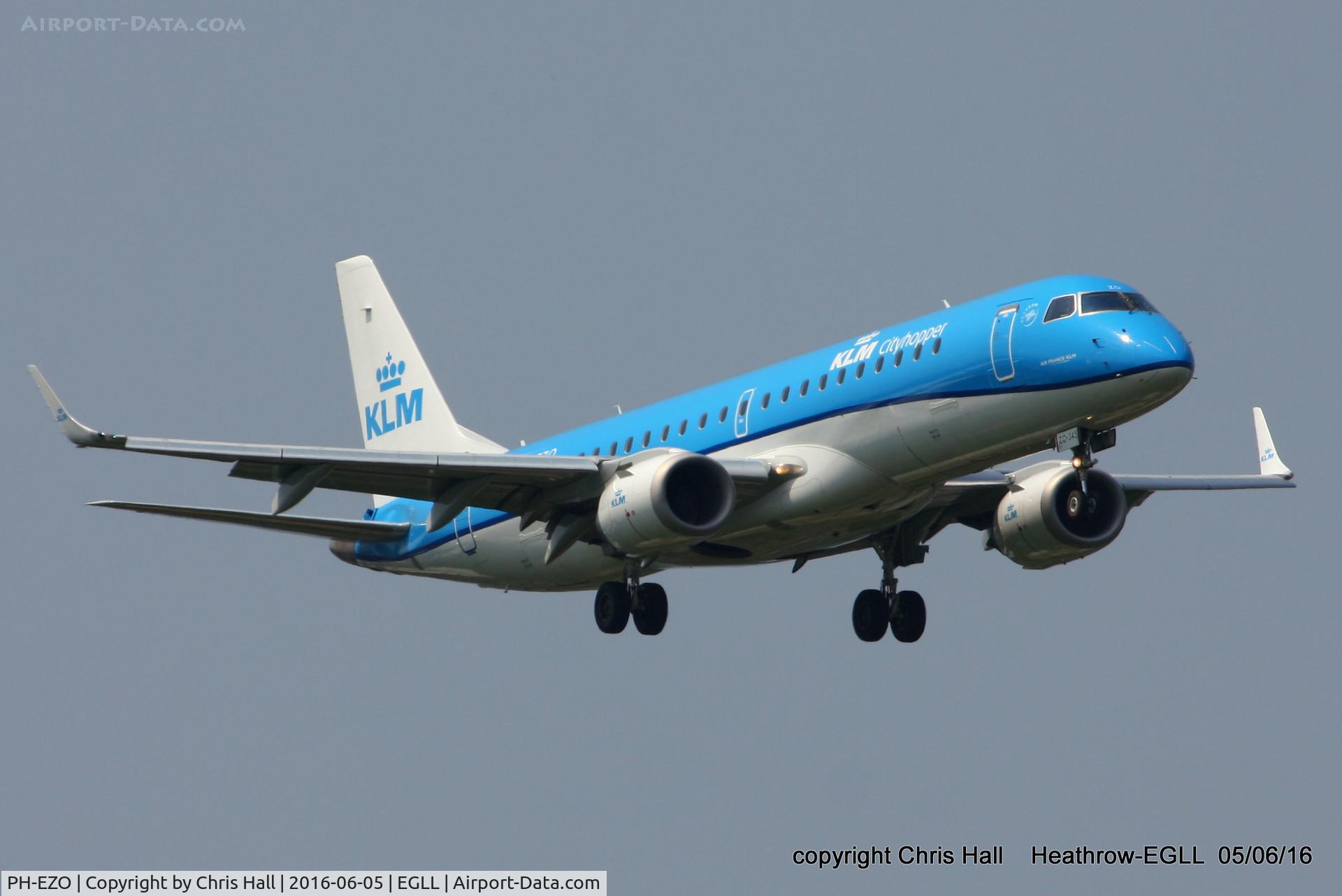 PH-EZO, 2010 Embraer 190LR (ERJ-190-100LR) C/N 19000345, KLM Cityhopper