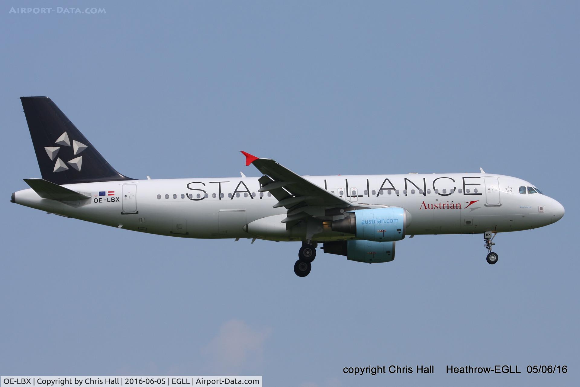 OE-LBX, 2002 Airbus A320-214 C/N 1735, Austrian Airlines