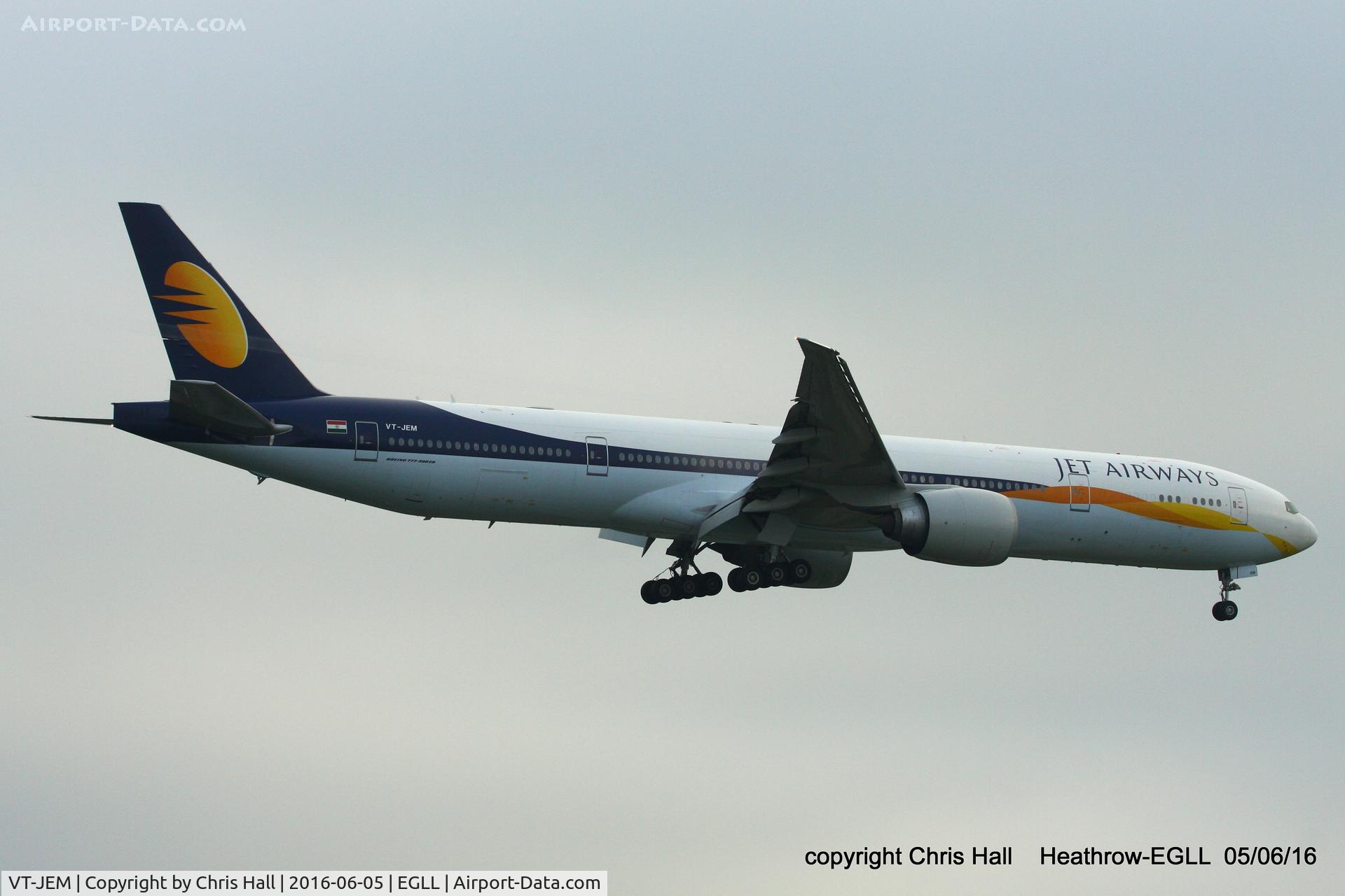 VT-JEM, 2007 Boeing 777-35R/ER C/N 35162, Jet Airways