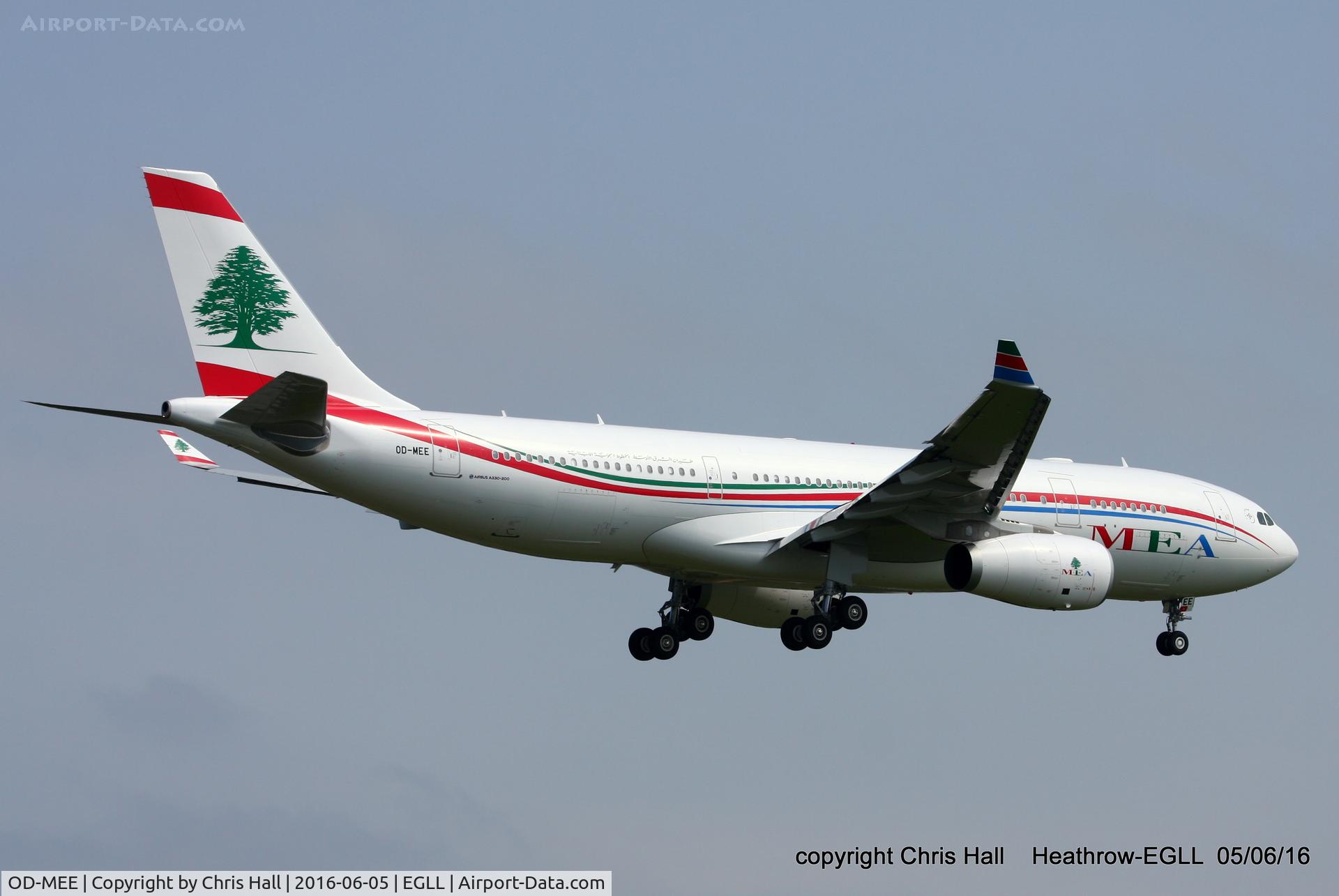 OD-MEE, 2016 Airbus A330-243 C/N 1725, MEA - Middle East Airlines