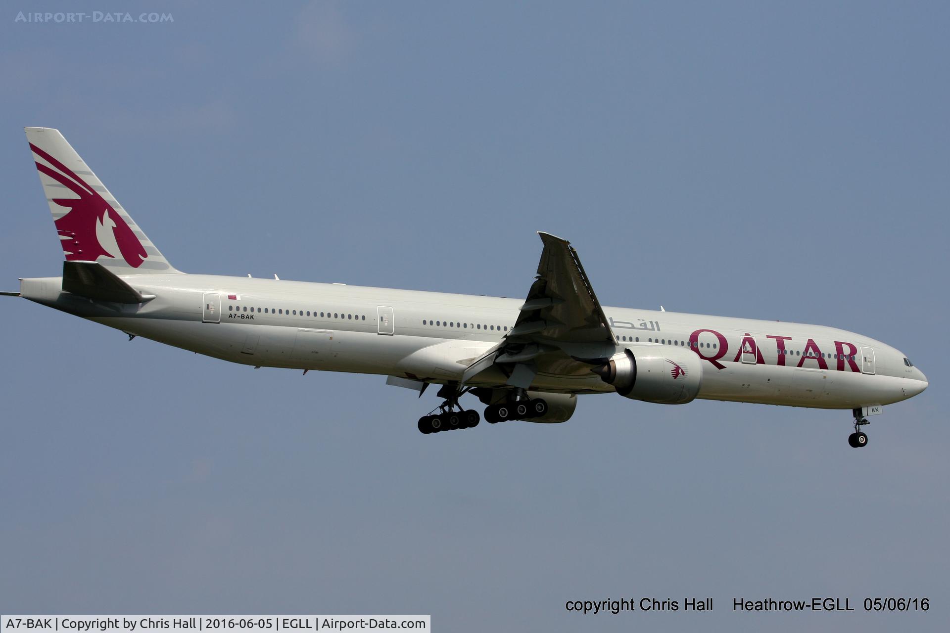 A7-BAK, 2010 Boeing 777-3DZ/ER C/N 36097, Qatar
