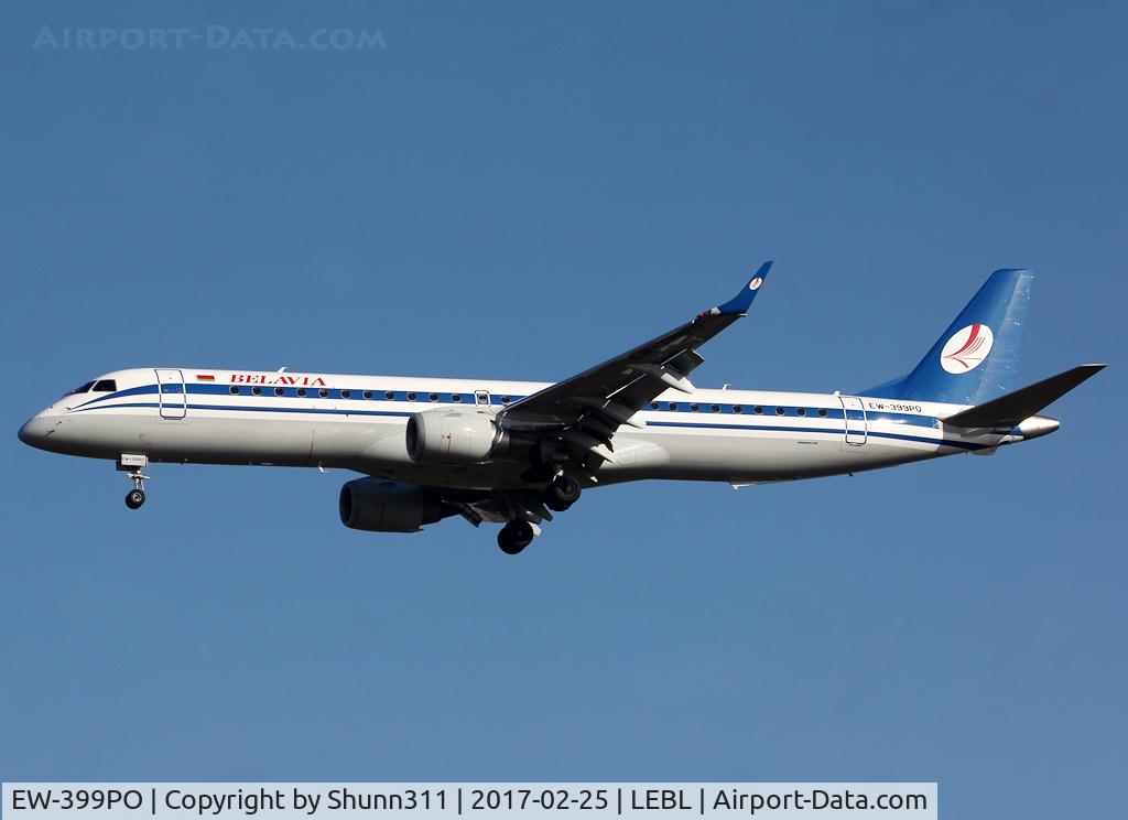 EW-399PO, 2014 Embraer 195LR (ERJ-190-200LR) C/N 19000667, Landing rwy 25R
