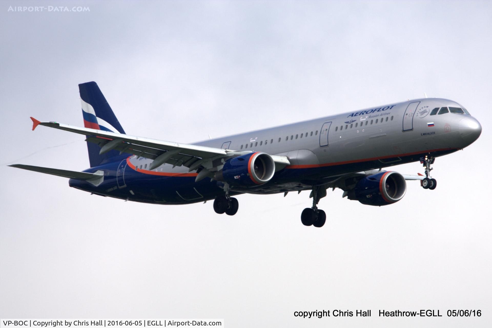 VP-BOC, 2013 Airbus A321-211 C/N 5720, Aeroflot