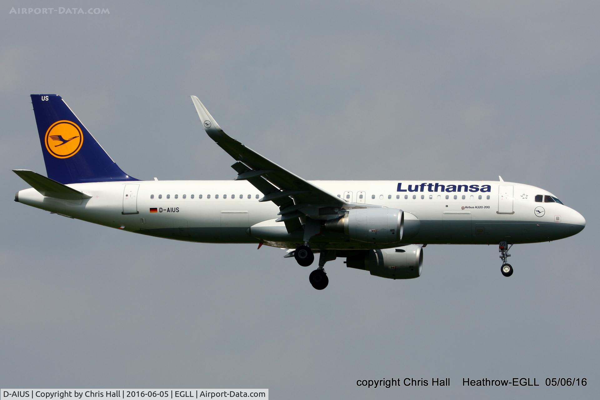 D-AIUS, 2016 Airbus A320-214 C/N 7024, Lufthansa