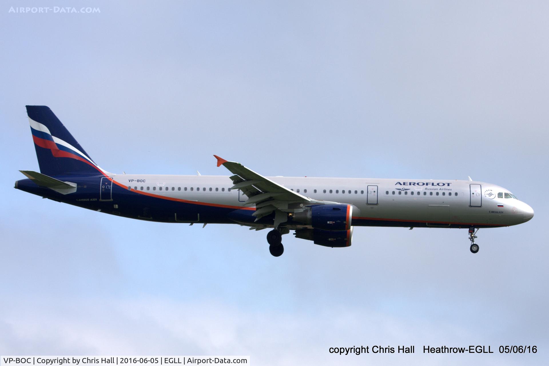 VP-BOC, 2013 Airbus A321-211 C/N 5720, Aeroflot