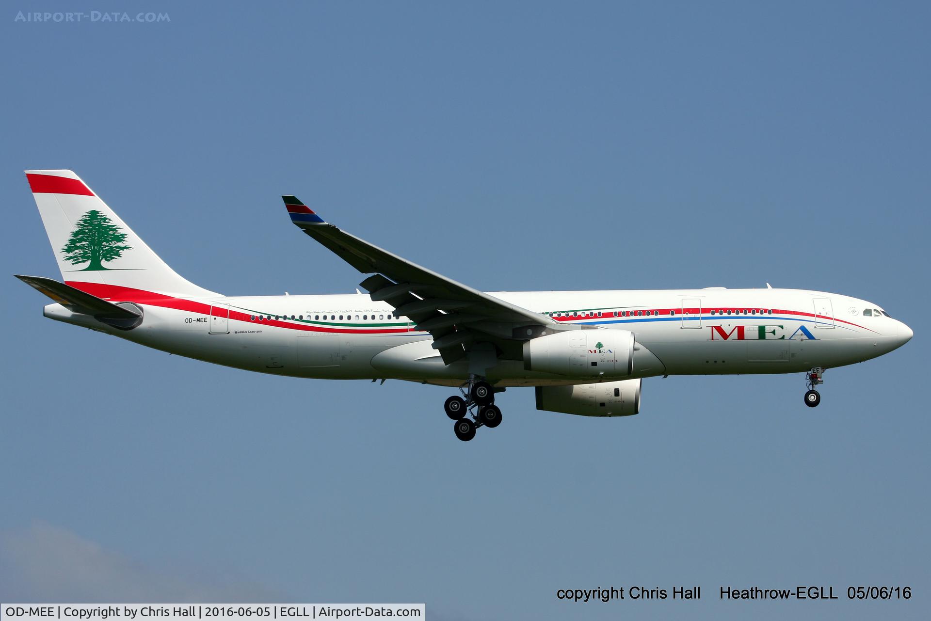 OD-MEE, 2016 Airbus A330-243 C/N 1725, MEA - Middle East Airlines